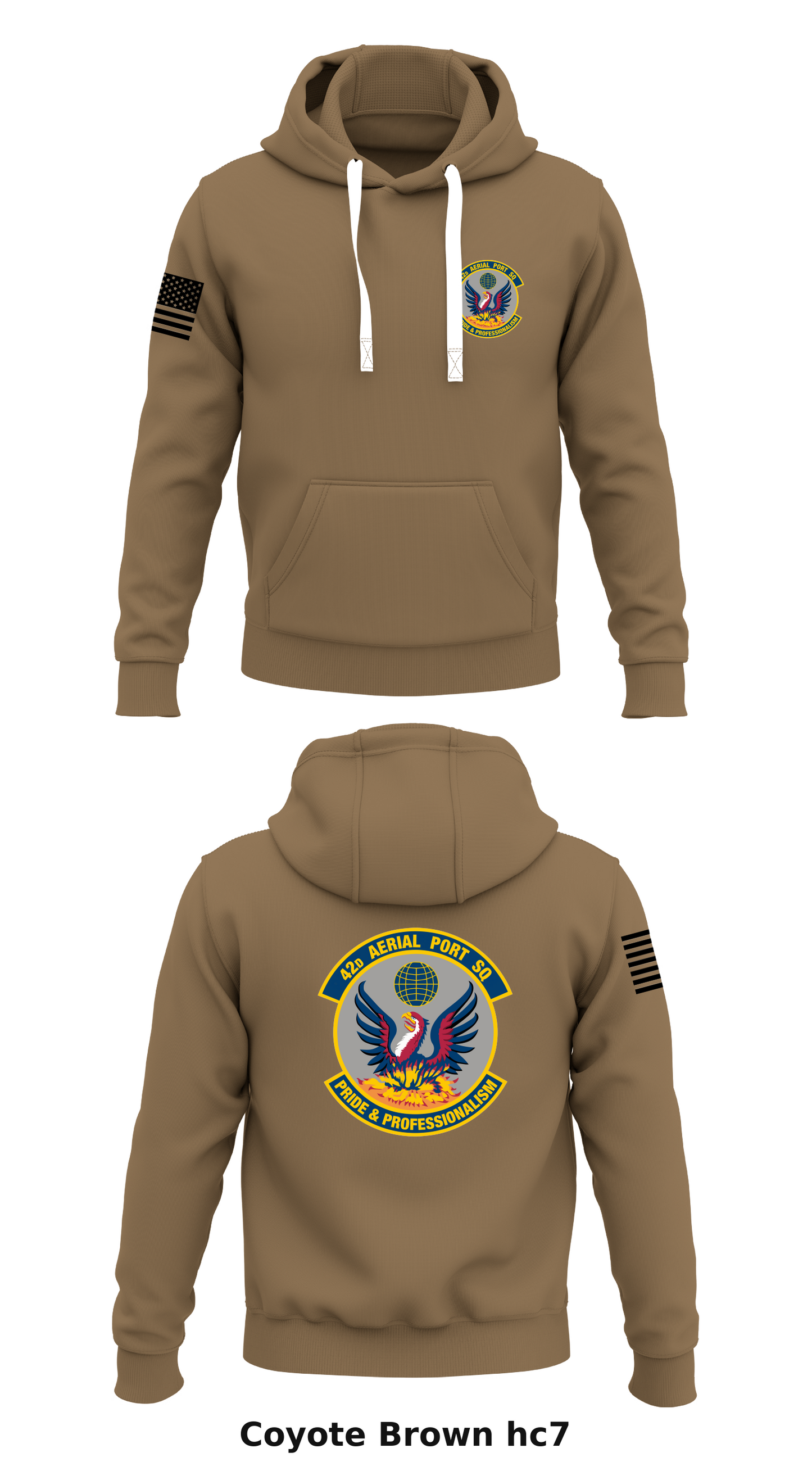 42D Aerial Port Squadron Store 2 Core Men's Hooded Performance Sweatshirt - hc7
