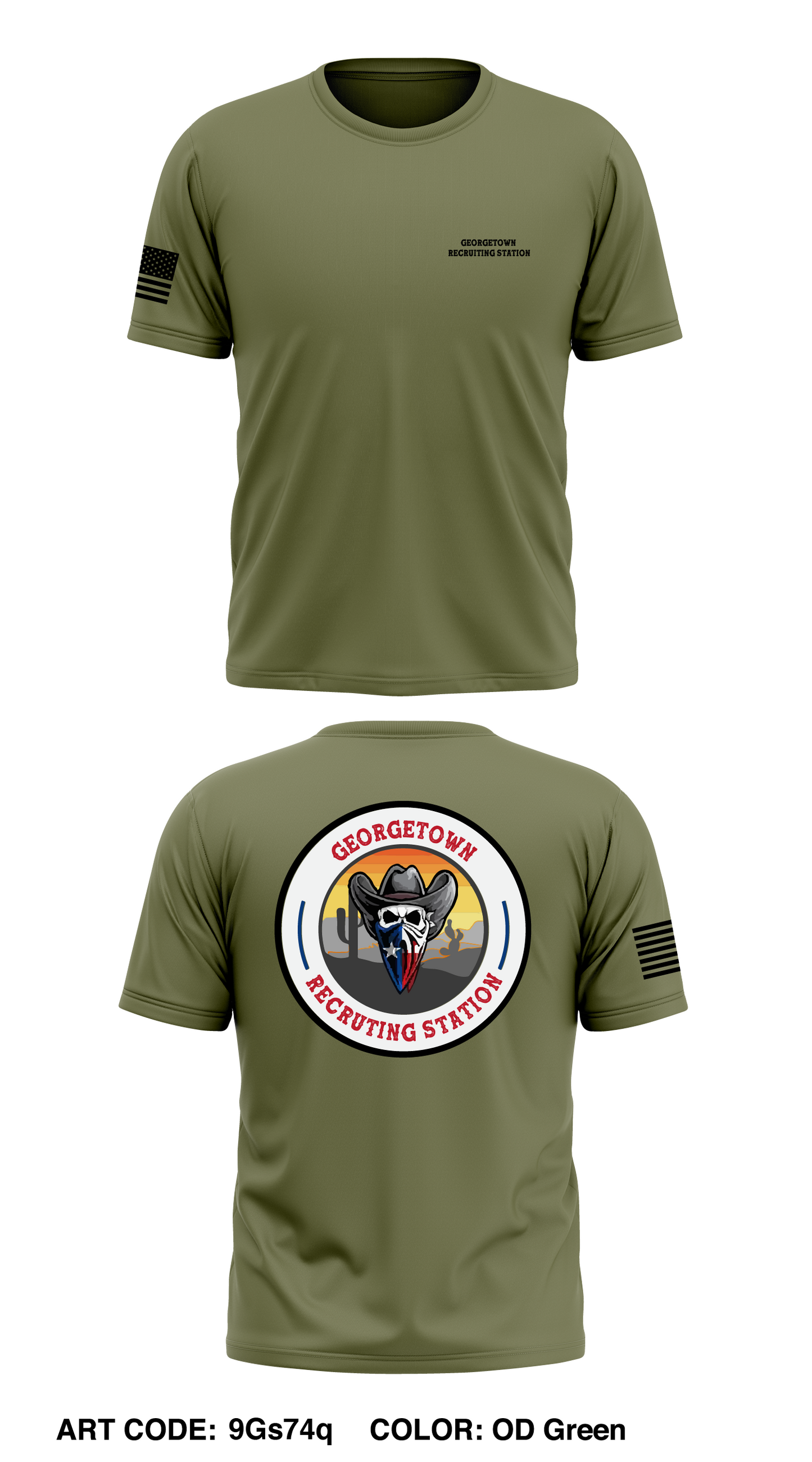 Georgetown Recruiting Station Store 1 Core Men's SS Performance Tee - 9Gs74q