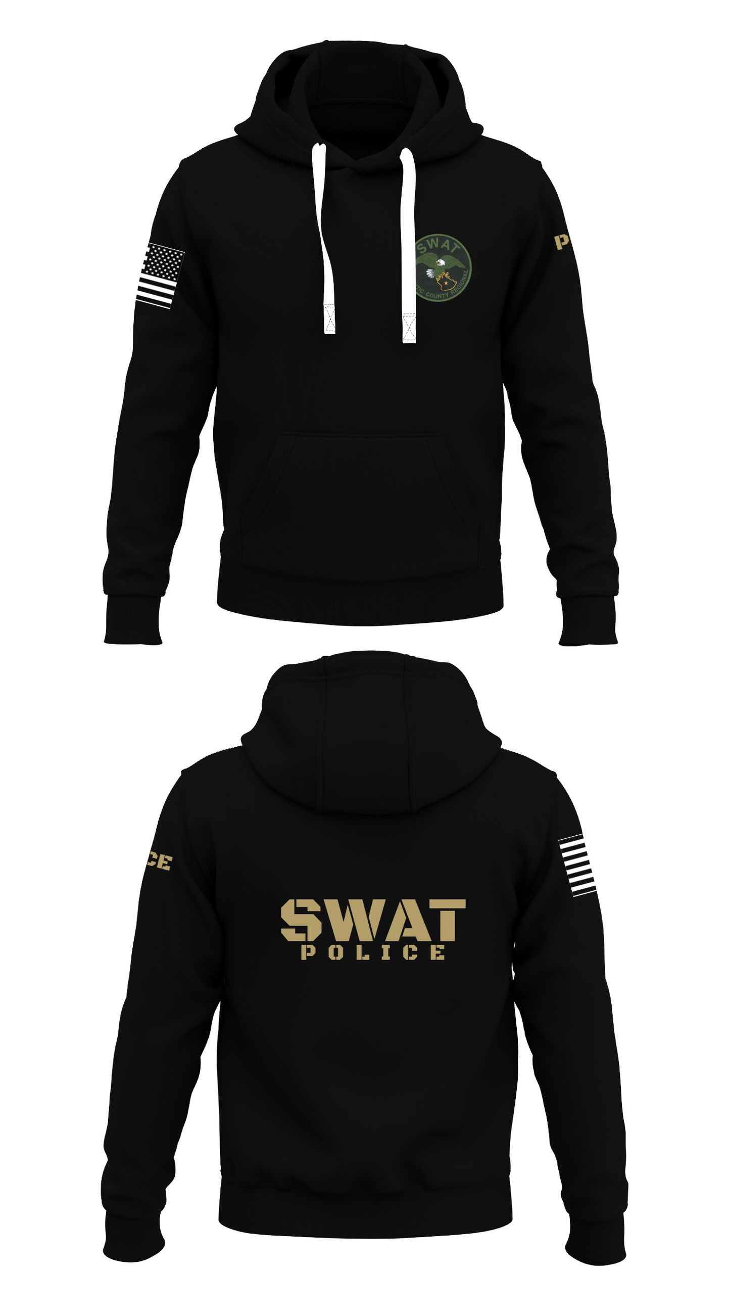 Atlantic County SWAT Store 1 Core Men's Hooded Performance Sweatshirt - 59727349754