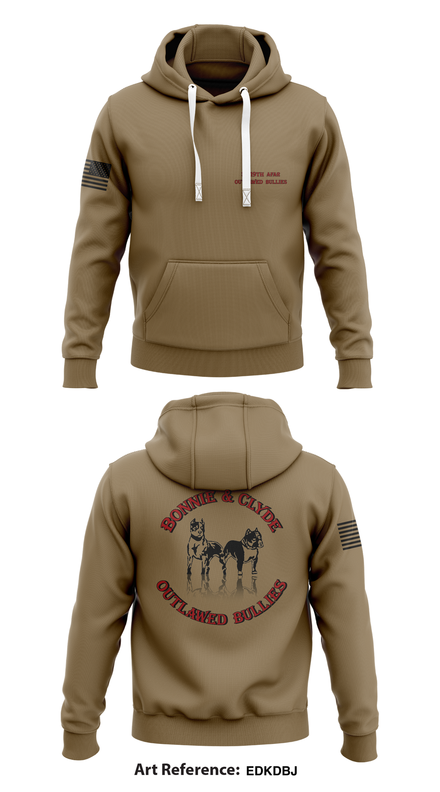Outlawed Bullies3-319th AFAR Store 1 Core Men's Hooded Performance Sweatshirt - EDkdBJ