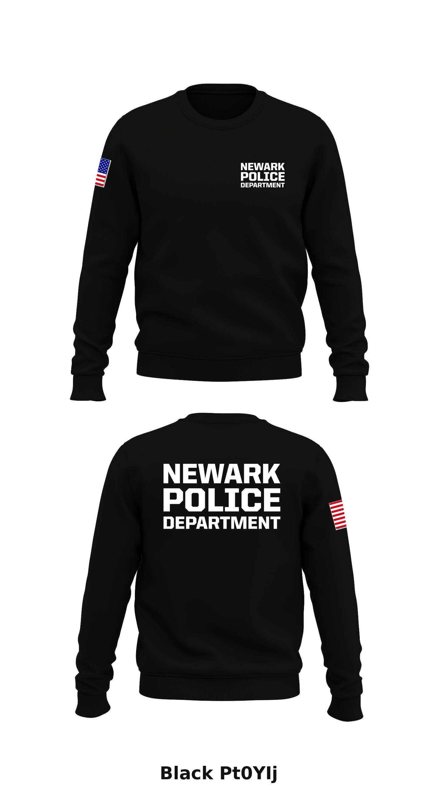 Newark police dept Store 1 Core Men's Crewneck Performance Sweatshirt - Pt0YIj