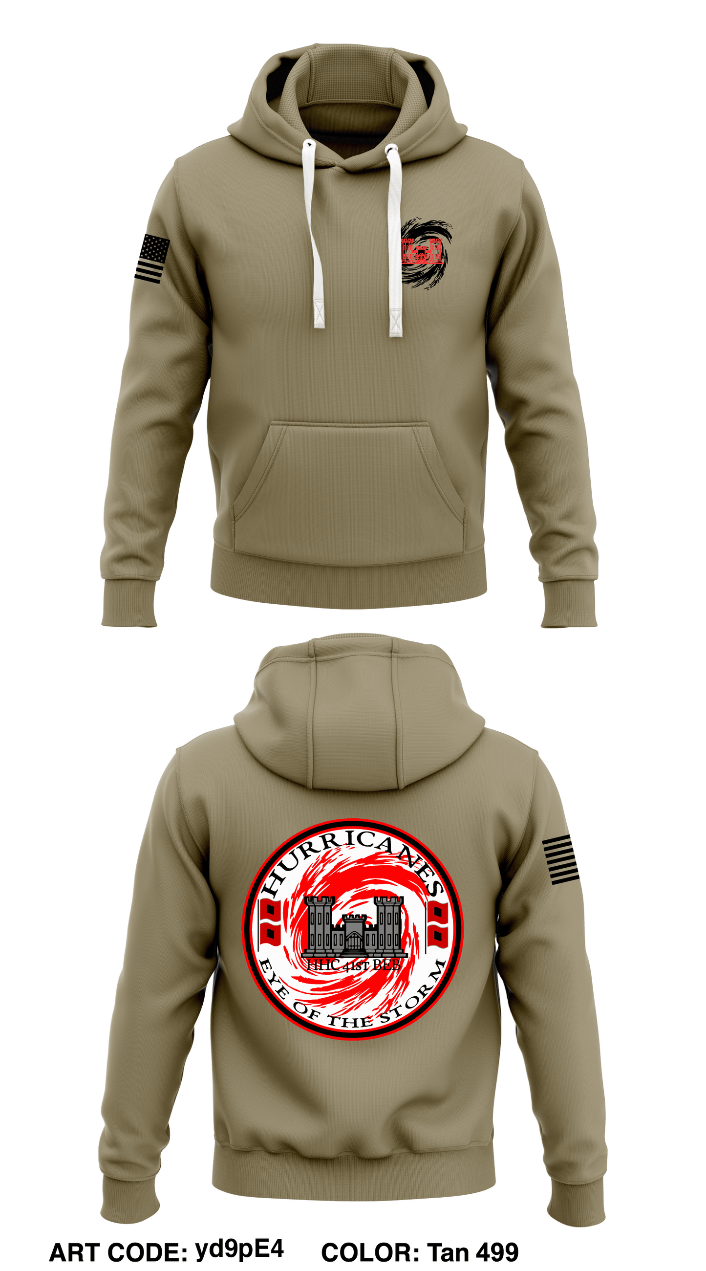 HHC 41st BEB Store 1 Core Men's Hooded Performance Sweatshirt - yd9pE4