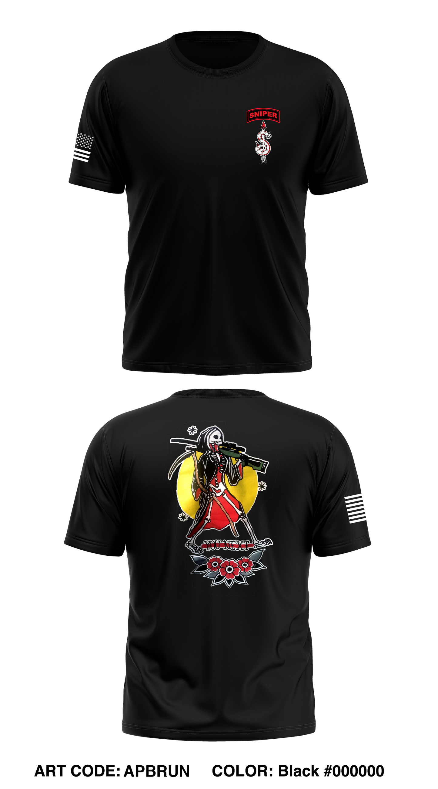 HHC 2-198 Sniper Section Store 1 Core Men's SS Performance Tee - APBRUN