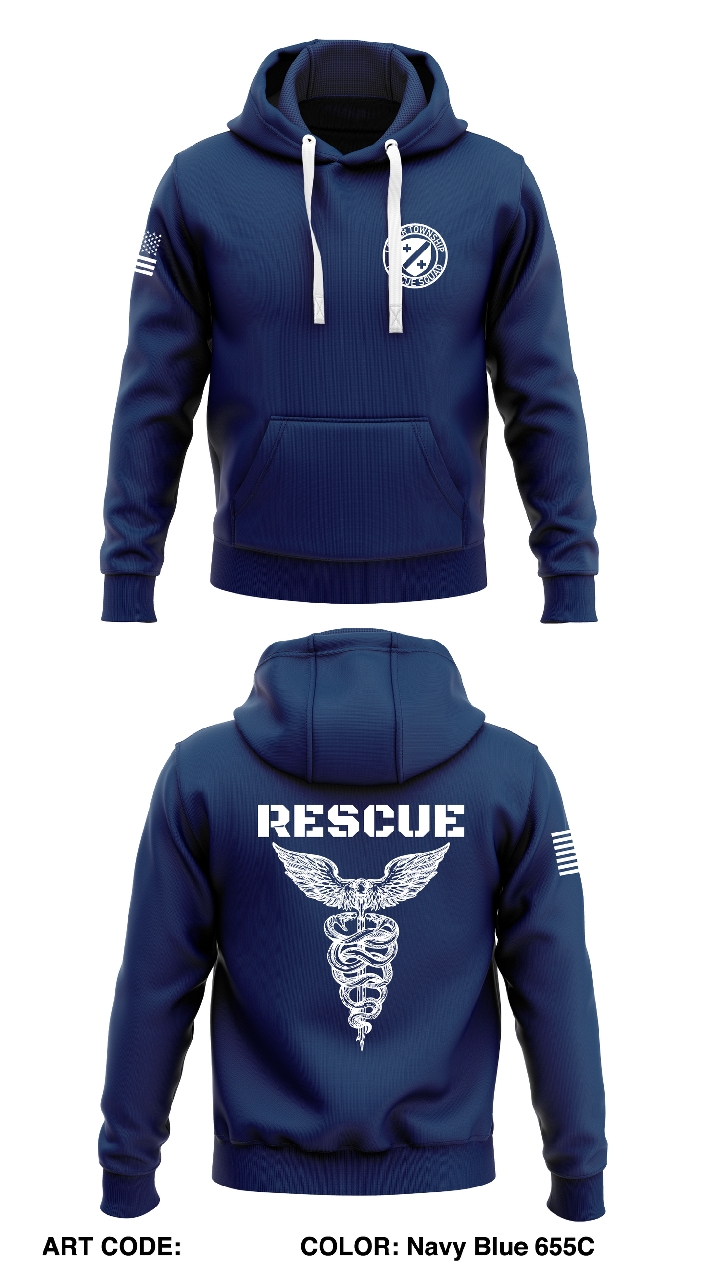 Lower Township Rescue Store 1 Core Men's Hooded Performance Sweatshirt - 8UvMpr