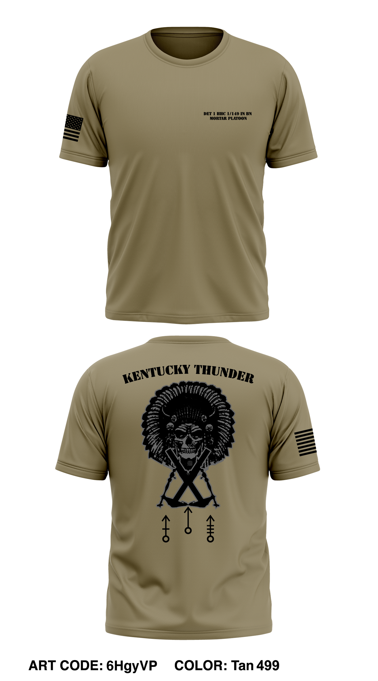 DET 1 HHC 1/149th IN BN Store 1 Core Men's SS Performance Tee - 6HgyVP