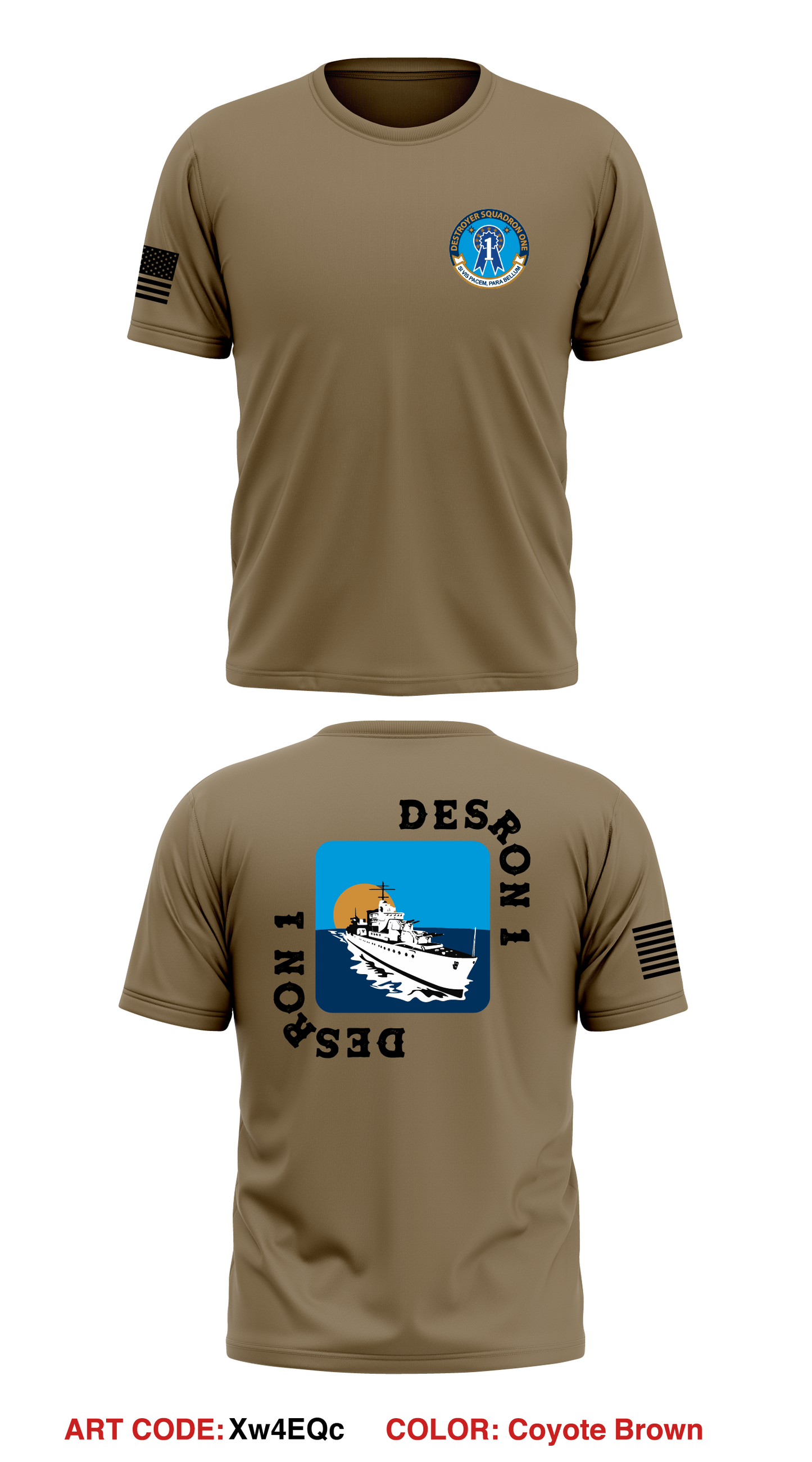 Desron 1 Store 1 Core Men's SS Performance Tee - Xw4EQc