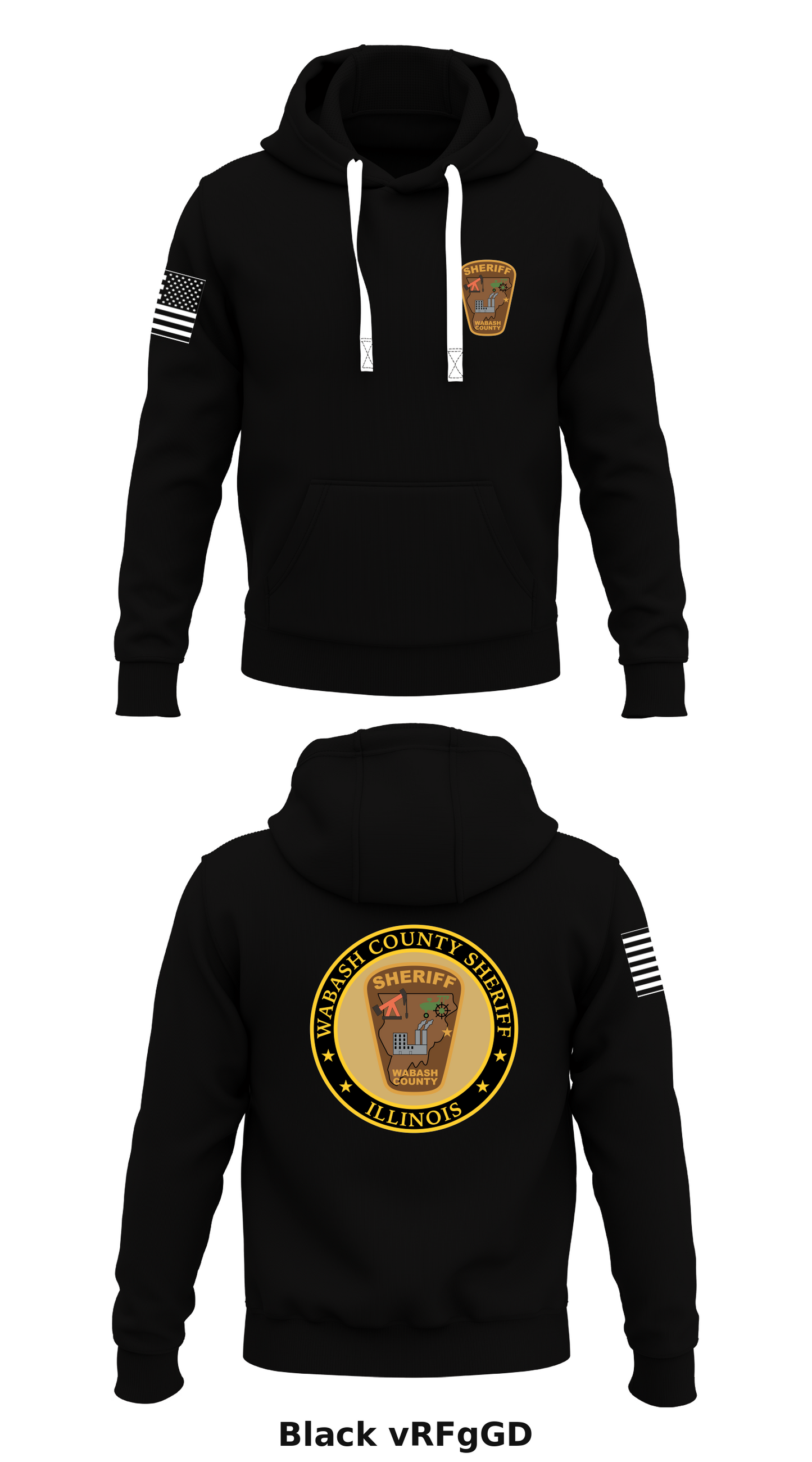 Wabash County Sheriff's Office Store 1 Core Men's Hooded Performance Sweatshirt - vRFgGD