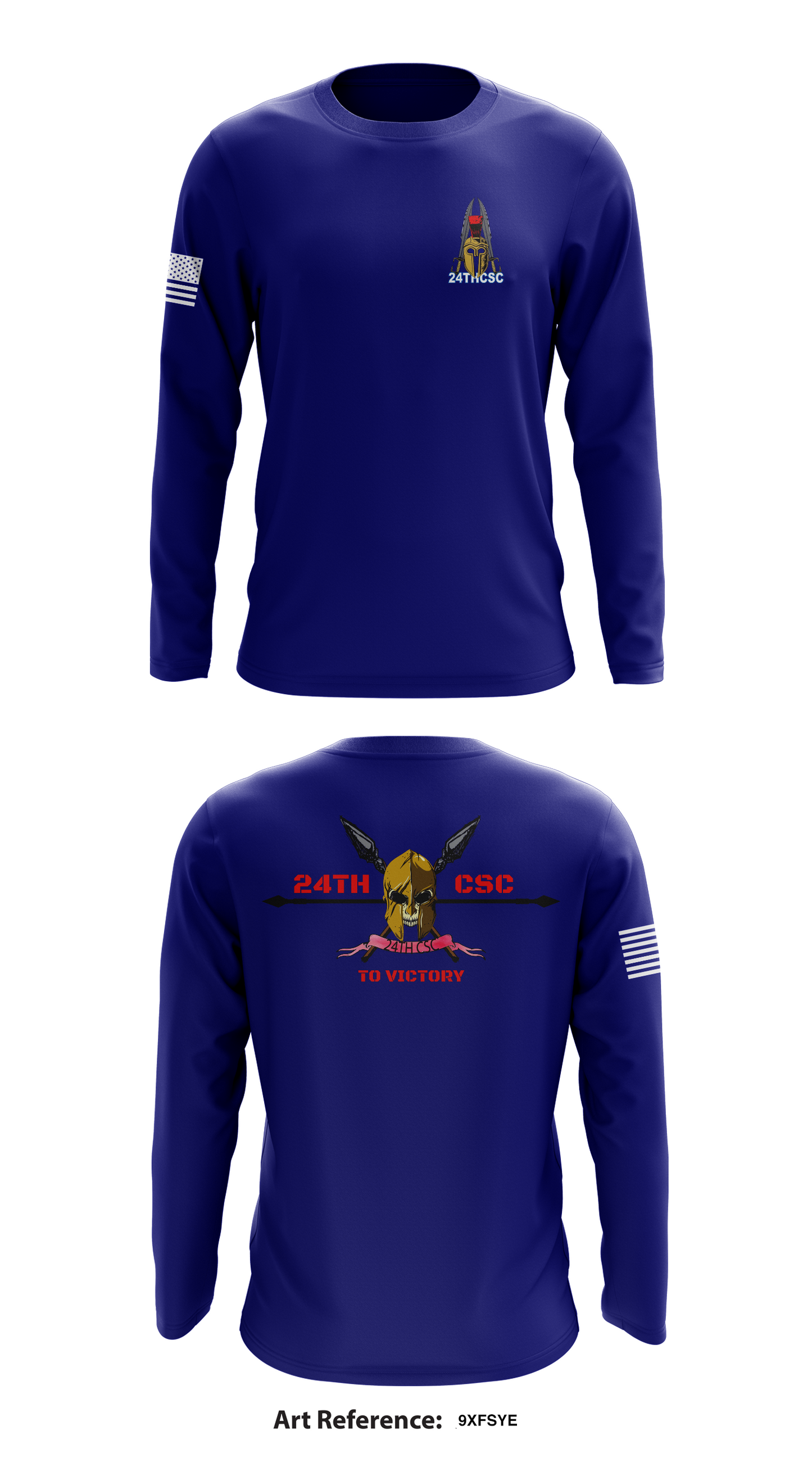 24th CSC Store 1 Core Men's LS Performance Tee - 9xFsYe
