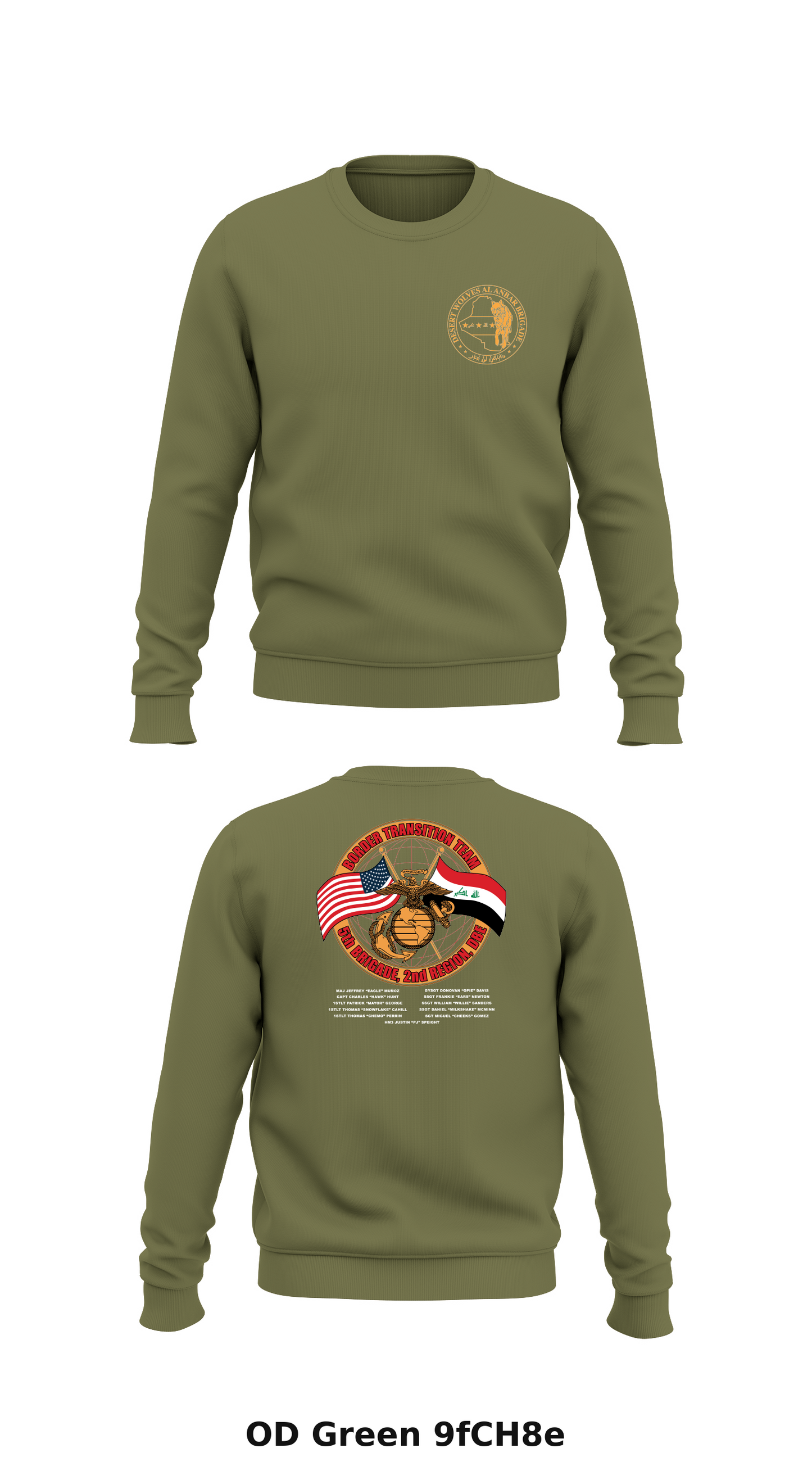 Desert Wolves Store 1 Core Men's Crewneck Performance Sweatshirt - 9fCH8e