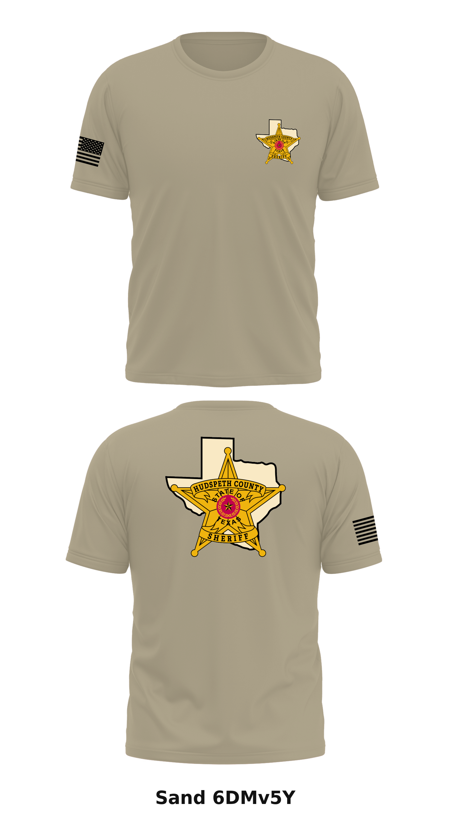 Hudspeth County Sheriffs Store 1 Core Men's SS Performance Tee - 6DMv5Y