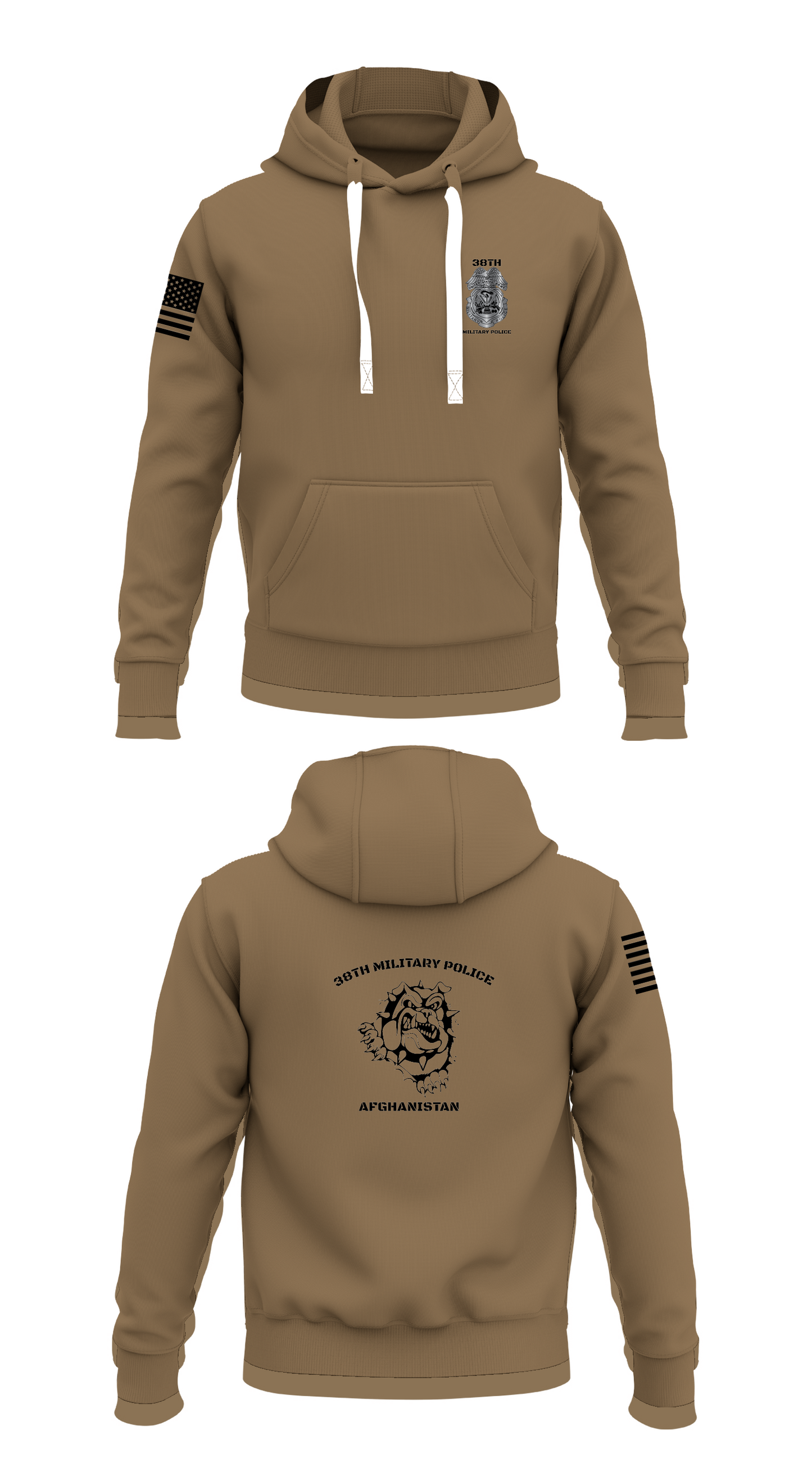 38th Military Police Store 1 Core Men's Hooded Performance Sweatshirt - 48209737864