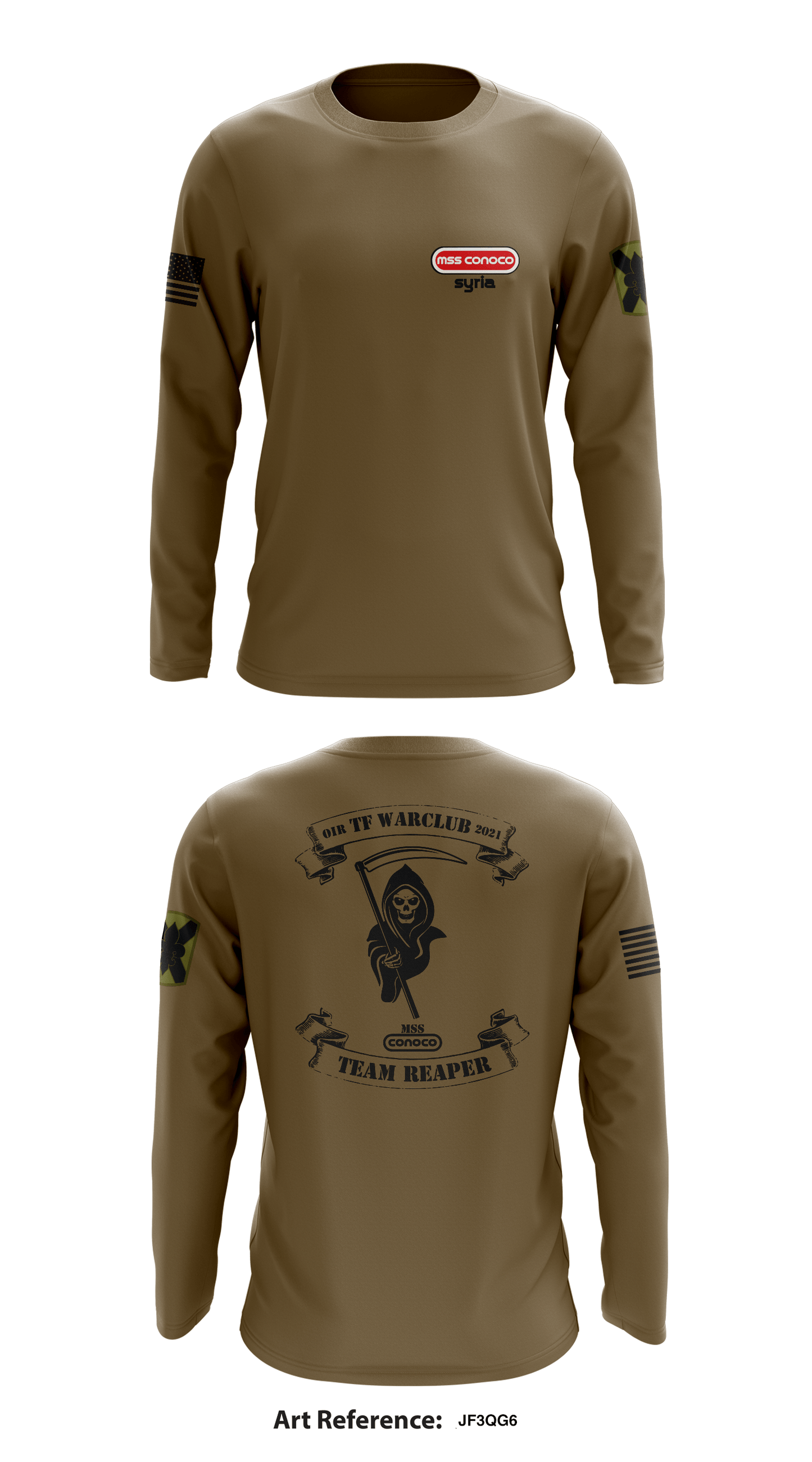 C Btry 1-141 FA BN Store 1 Core Men's LS Performance Tee - Jf3qG6