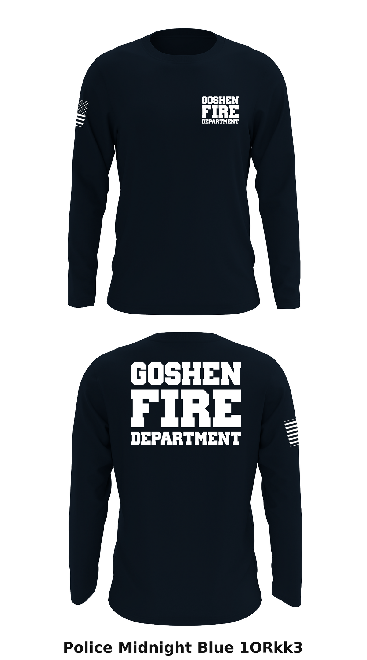 GOSHEN FIRE DEPARTMENT Store 1 Core Men's LS Performance Tee - 1ORkk3