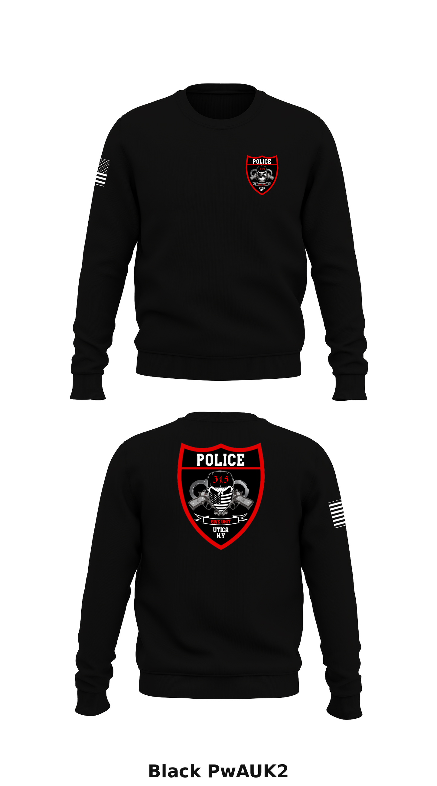GIVE Unit Store 1 Core Men's Crewneck Performance Sweatshirt - PwAUK2