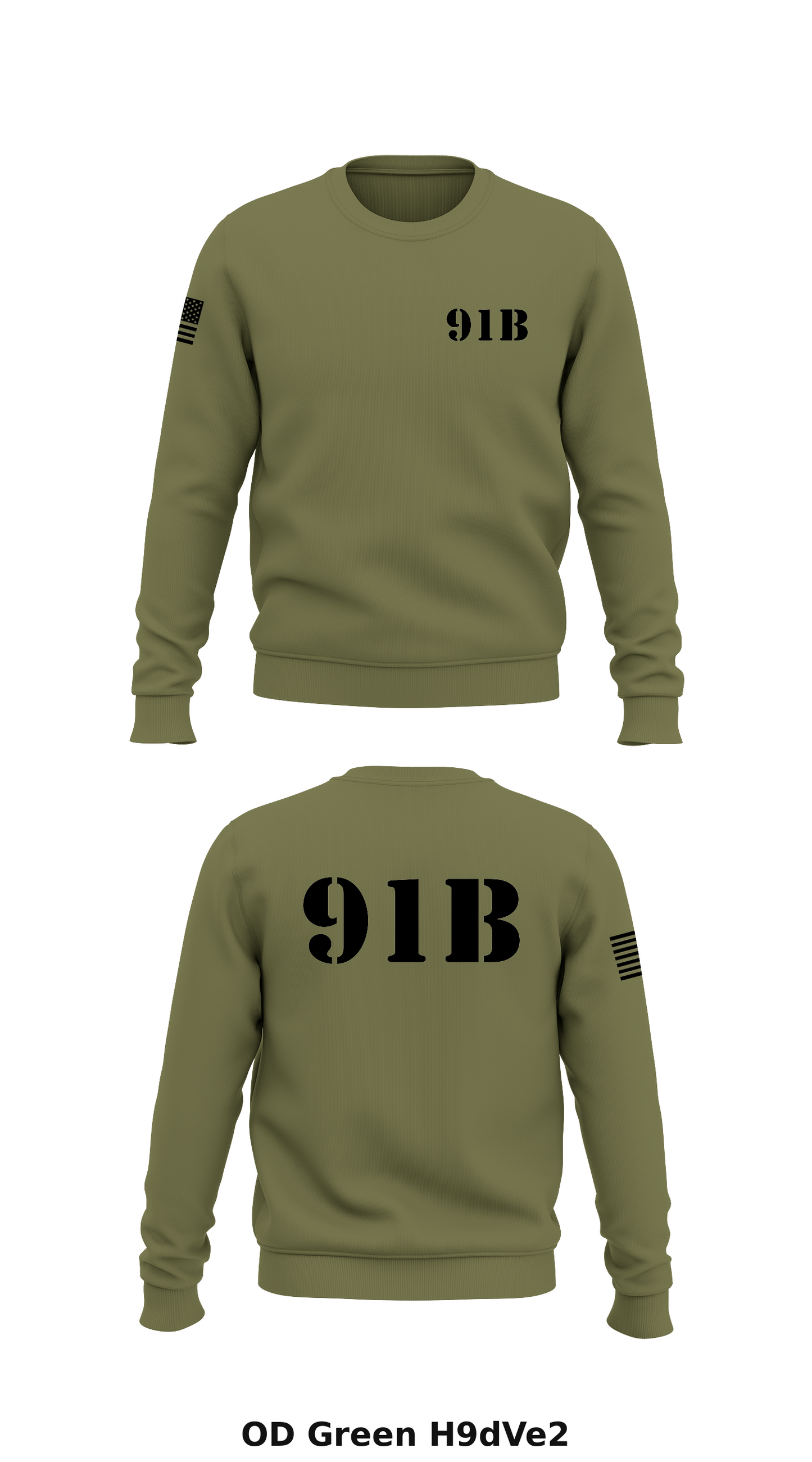 91b Store 1 Core Men's Crewneck Performance Sweatshirt - H9dVe2