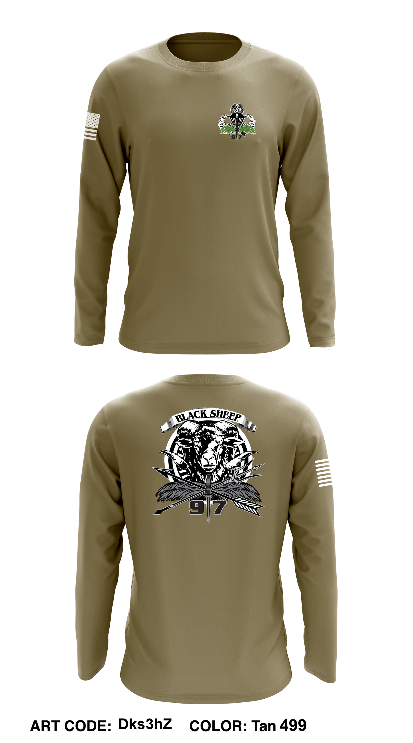 B/97th Civil Affairs Battalion Store 1 Core Men's LS Performance Tee - Dks3hZ