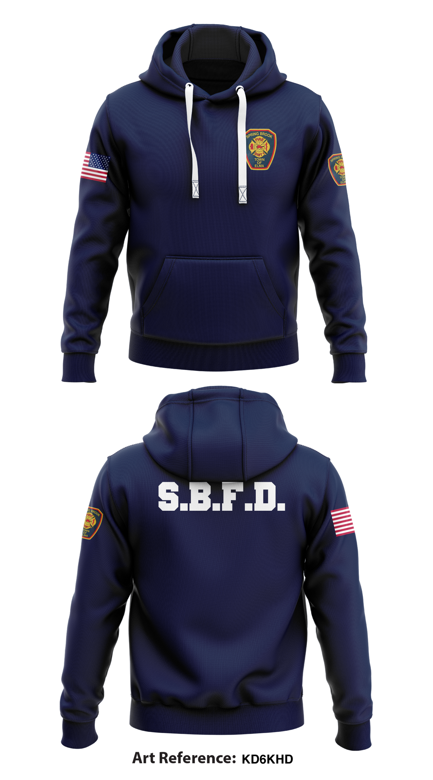 Spring Brook Fire Dist Store 1 Core Men's Hooded Performance Sweatshirt - kd6kHD