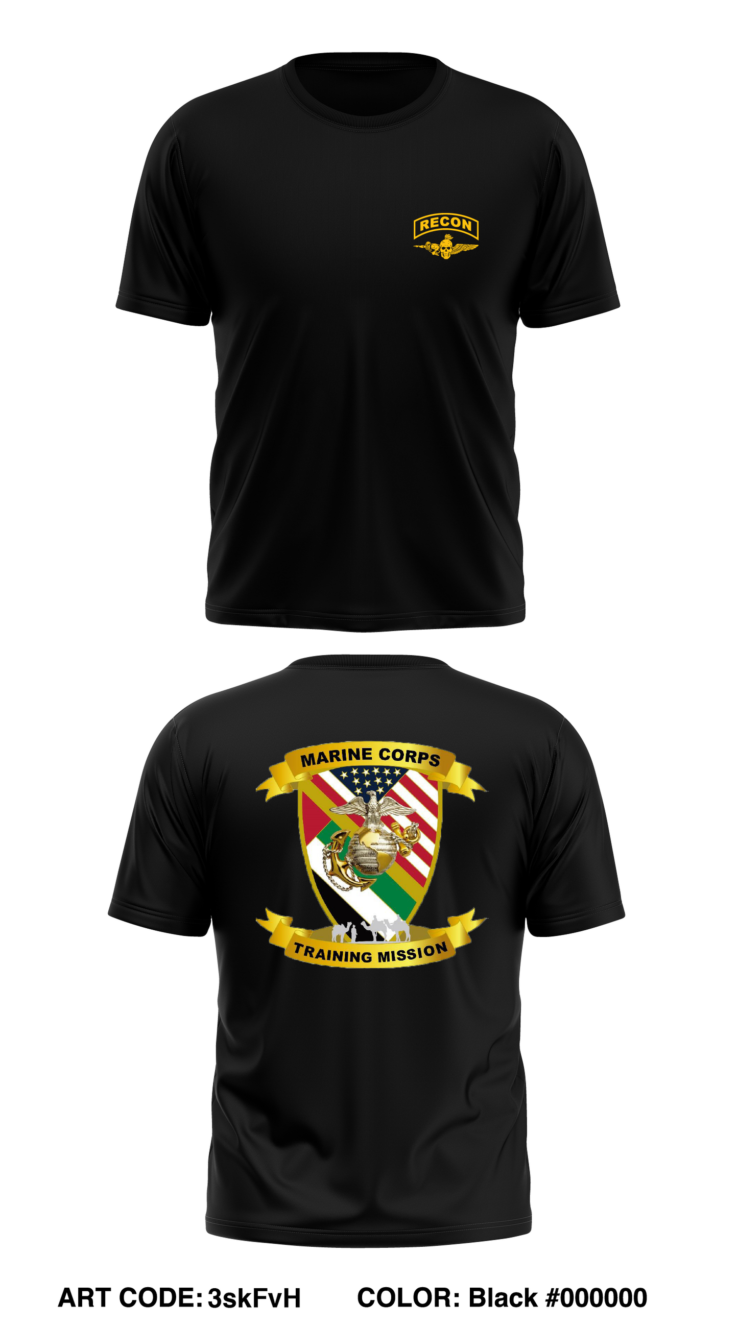 2D RECONNAISSANCE BATTALION Store 1 Core Men's SS Performance Tee - 3skFvH