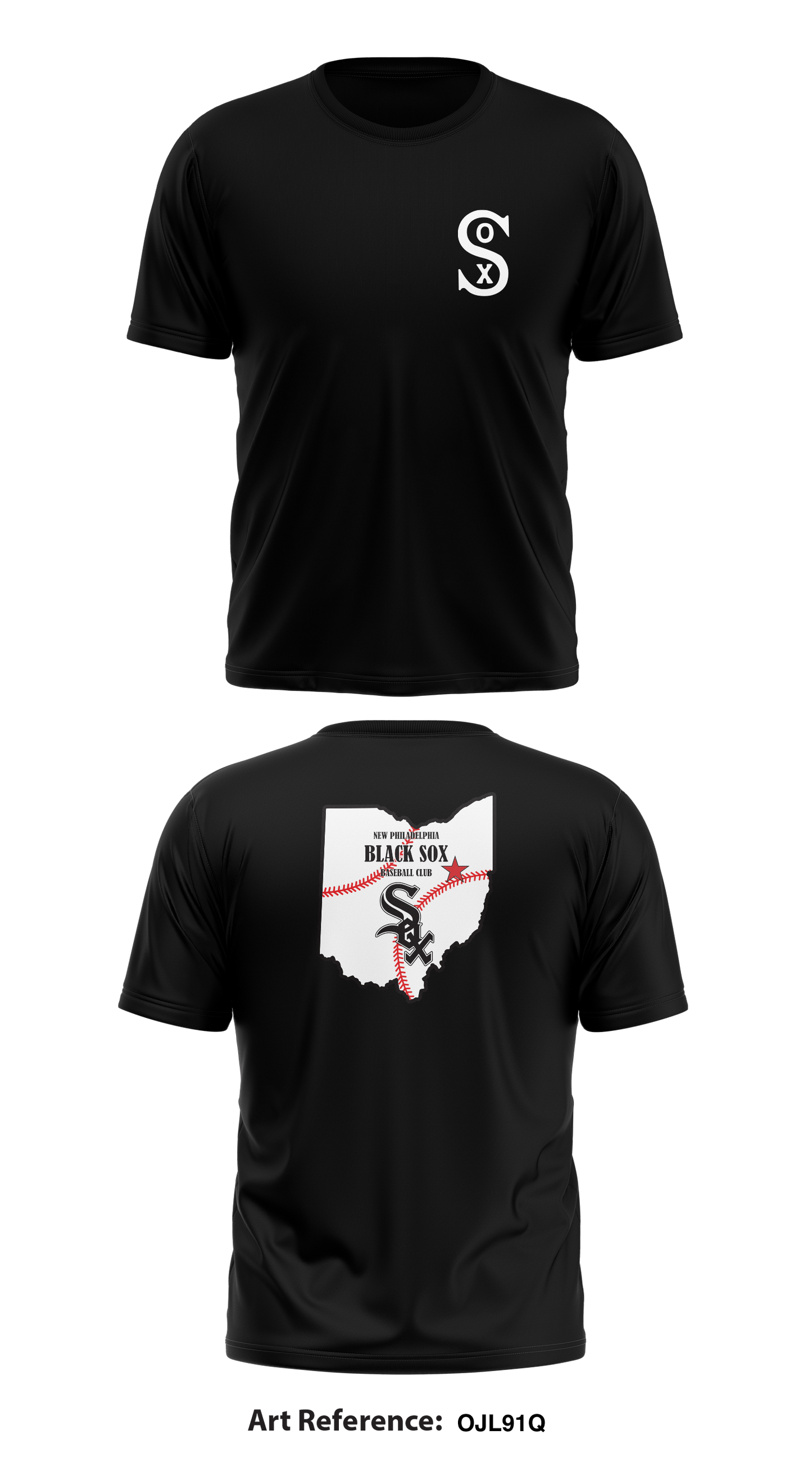New Philadelphia Black Sox Store 1 Core Men's SS Performance Tee - oJl91Q