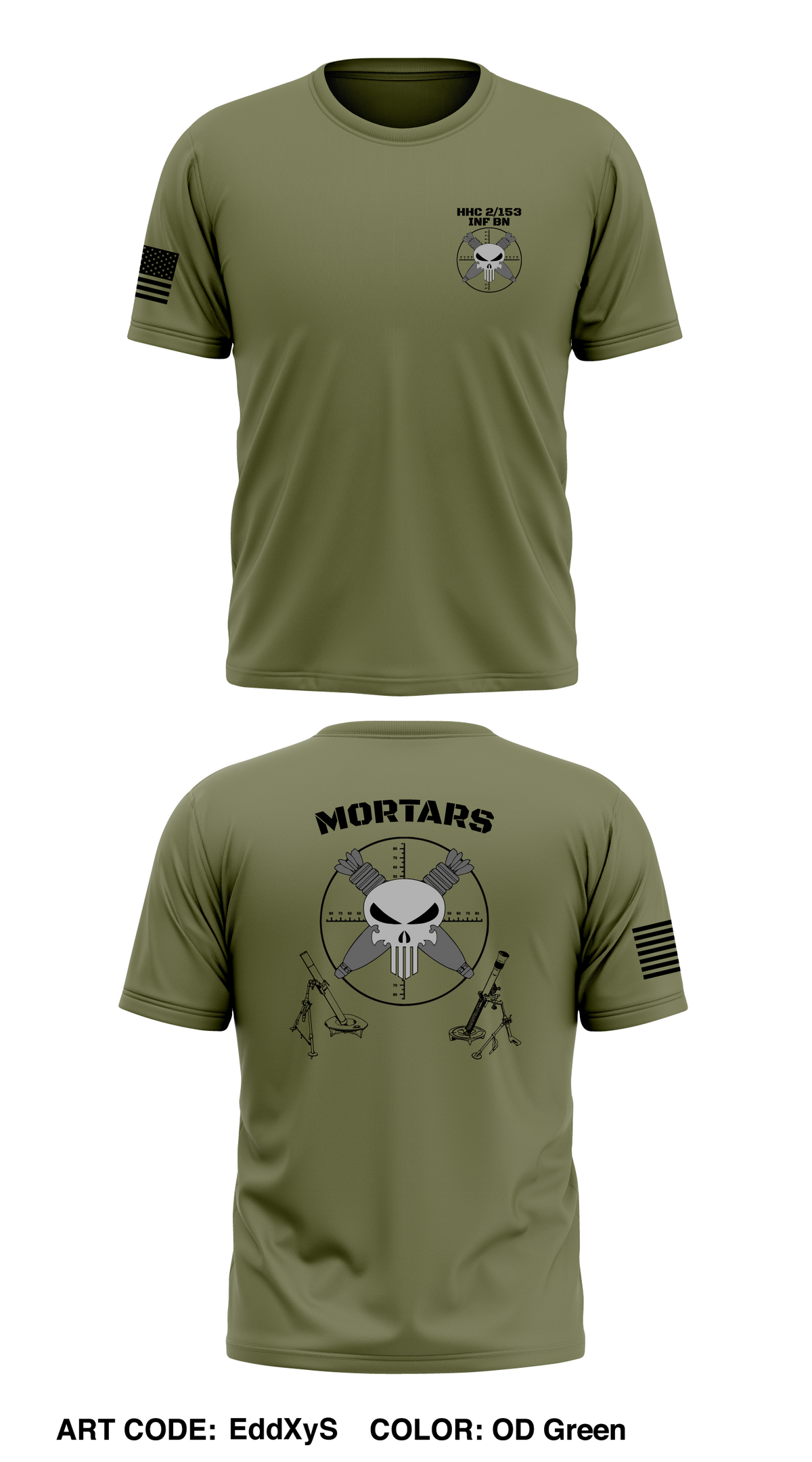 HHC 2/153 39th Store 1 Core Men's SS Performance Tee - EddXyS
