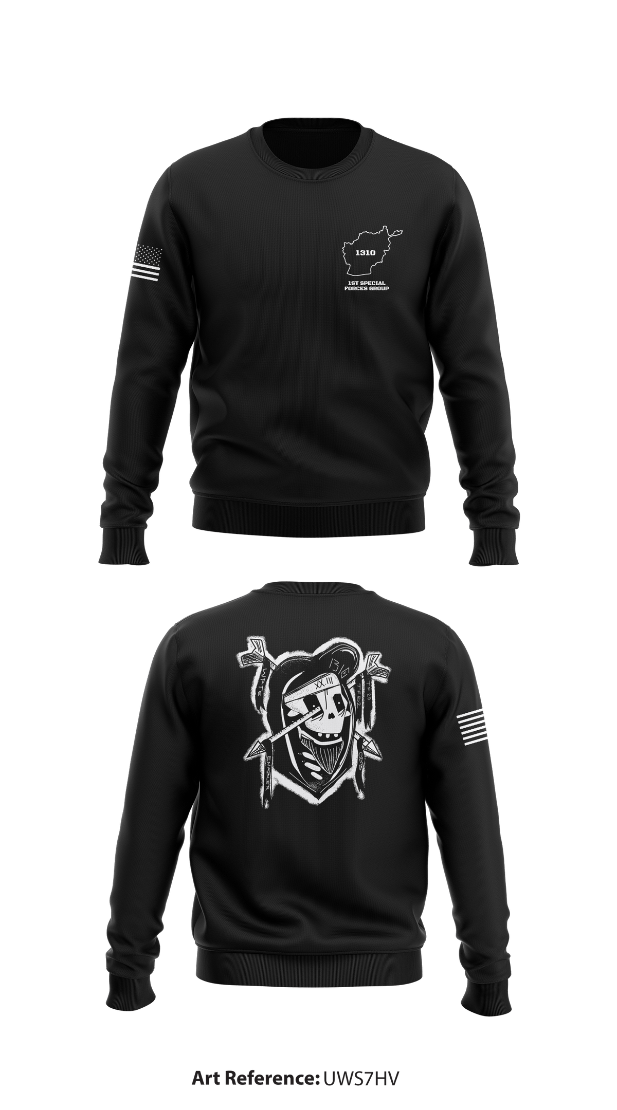 1st Special Forces Group Store 1 Core Men's Crewneck Performance Sweatshirt - uWs7hV