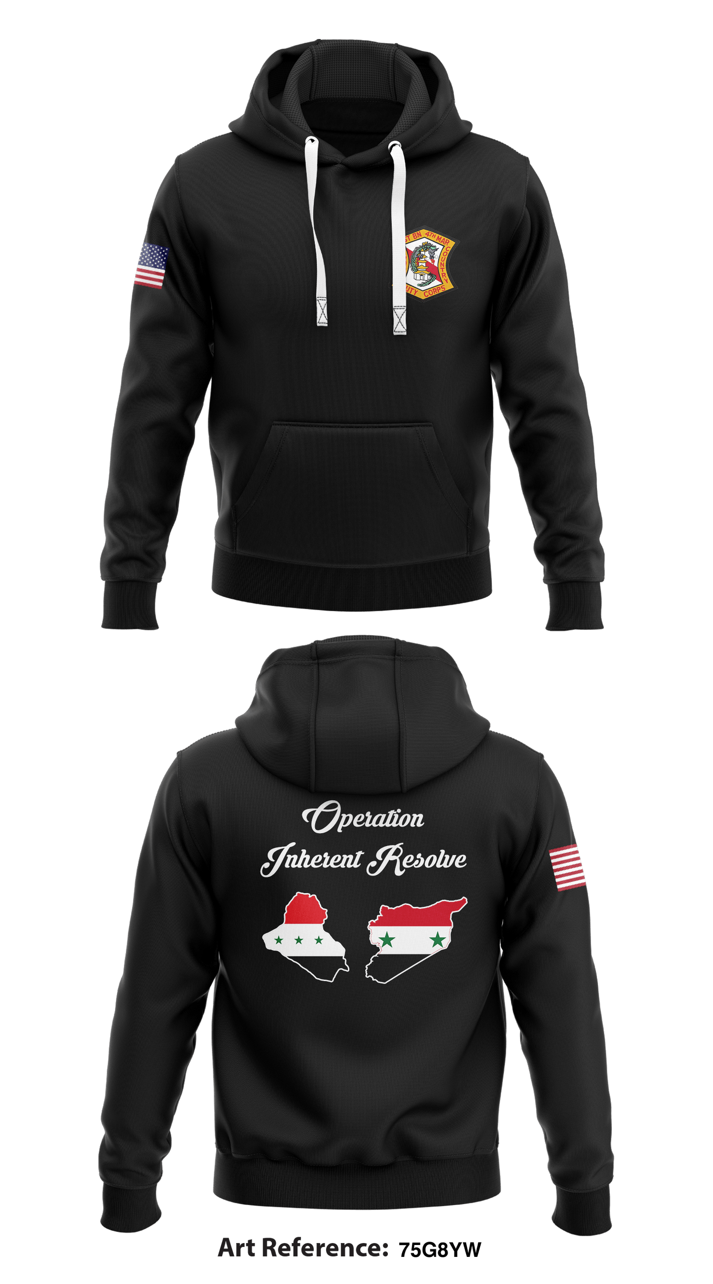 1st battalion 4th Marines Store 1 Core Men's Hooded Performance Sweatshirt - 75g8YW