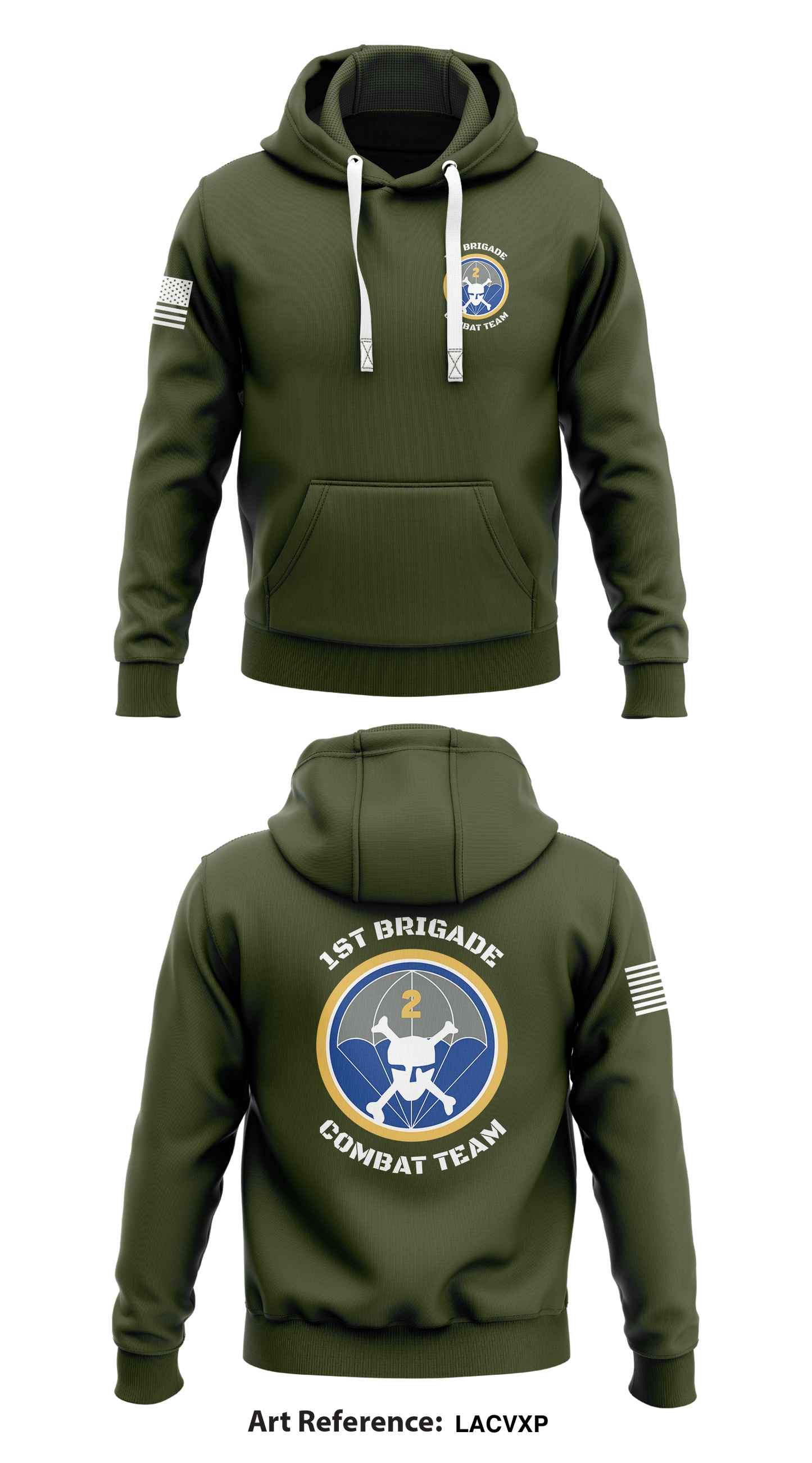 1st Brigade Combat Team Store 1 Core Men's Hooded Performance Sweatshirt - LAcVXp