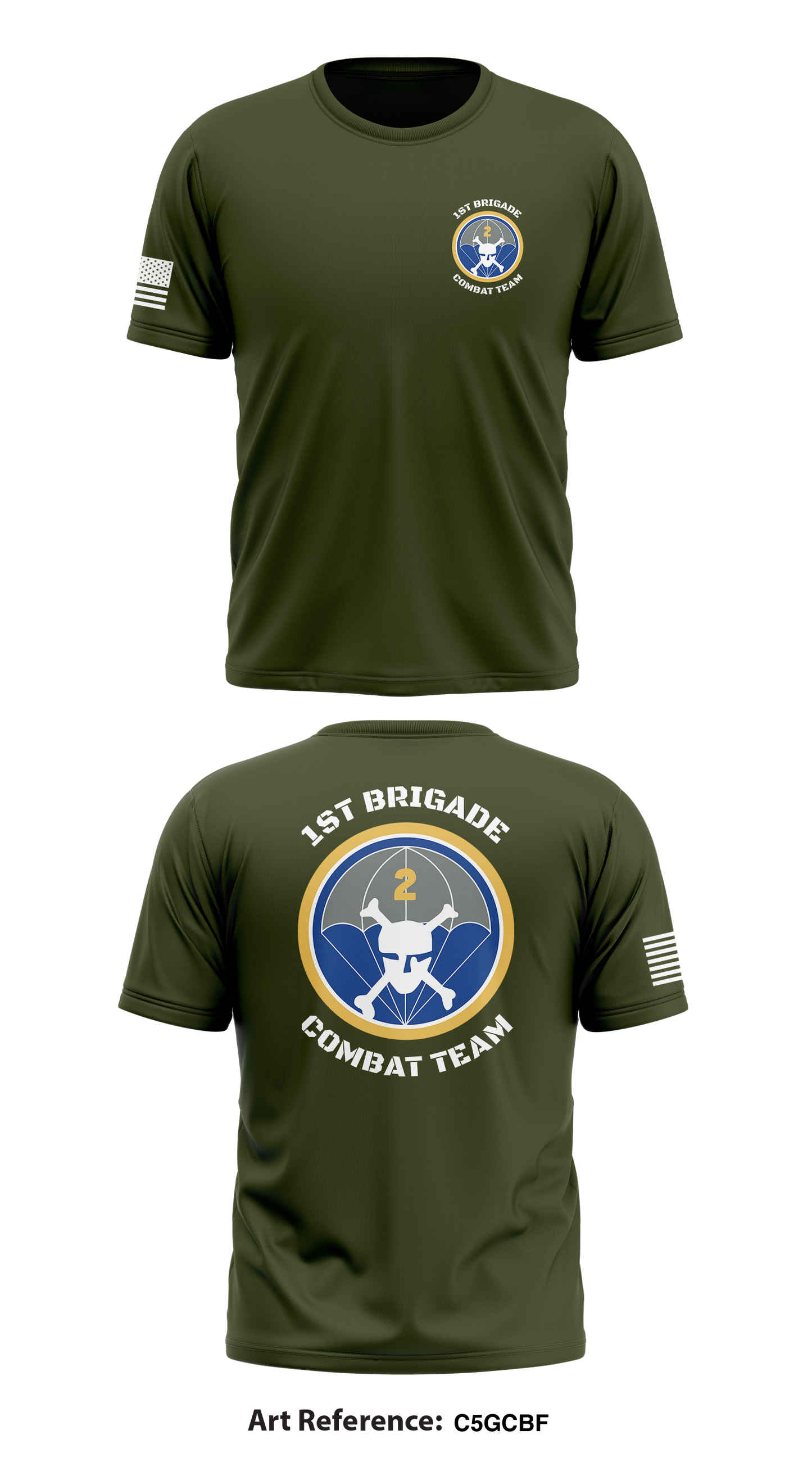 1st Brigade Combat Team Store 1 Core Men's SS Performance Tee - c5GCBF