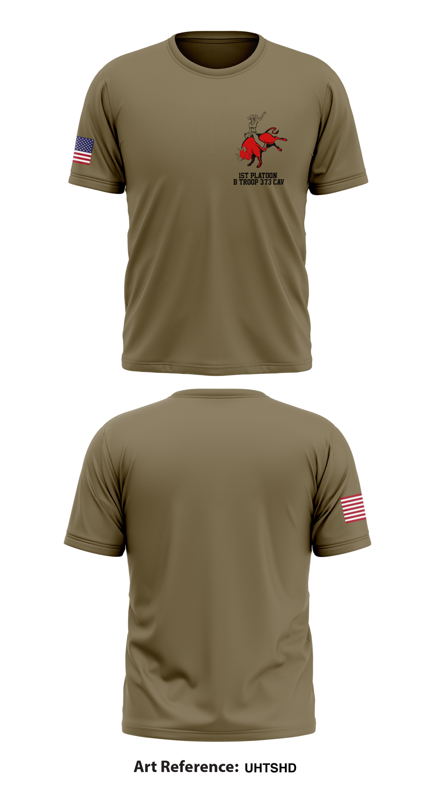 1st platoon B Troop 3-73 CAV Store 1 Core Men's SS Performance Tee - uhTshD