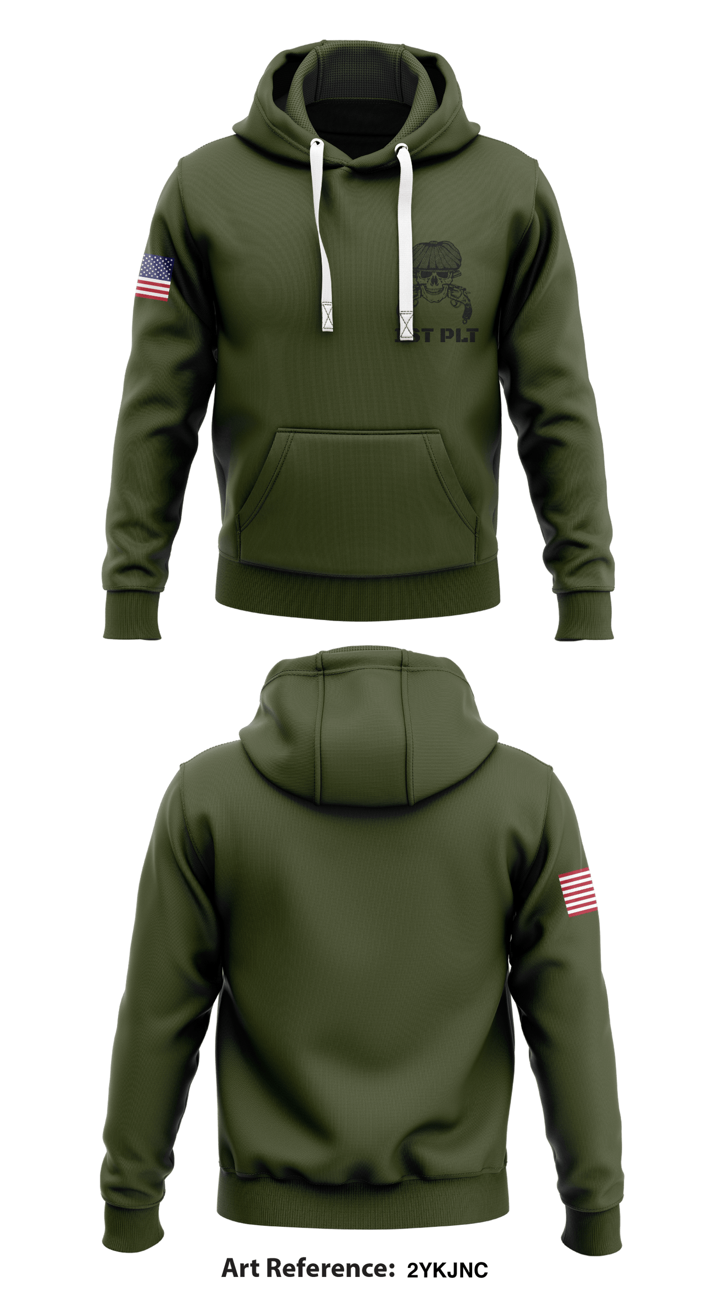 1st PLT Store 1 Core Men's Hooded Performance Sweatshirt - 2YKjnC