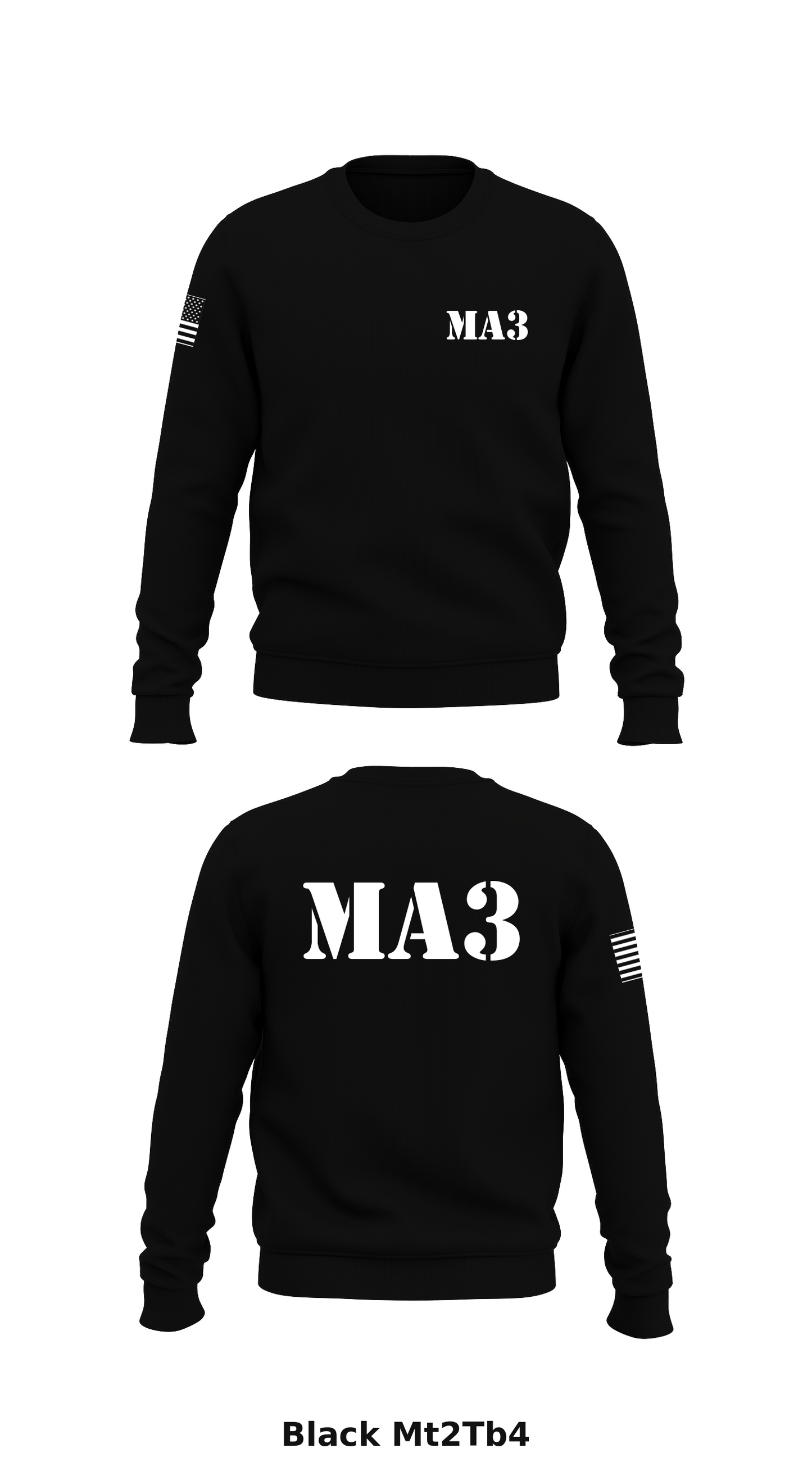 MA3 Store 1 Core Men's Crewneck Performance Sweatshirt - Mt2Tb4