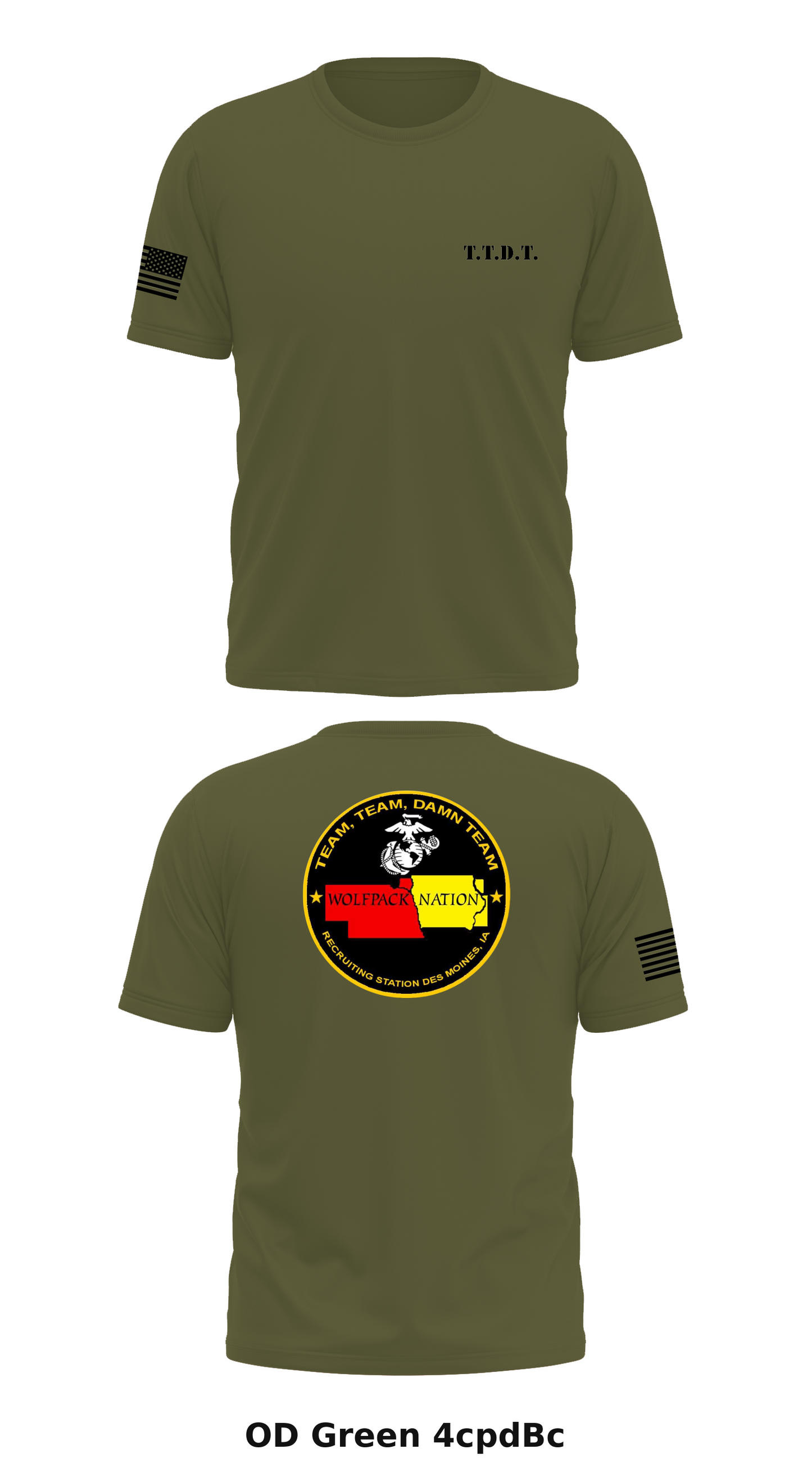 Recruiting Station Des Moines Store 1 Core Men's SS Performance Tee - 4cpdBc