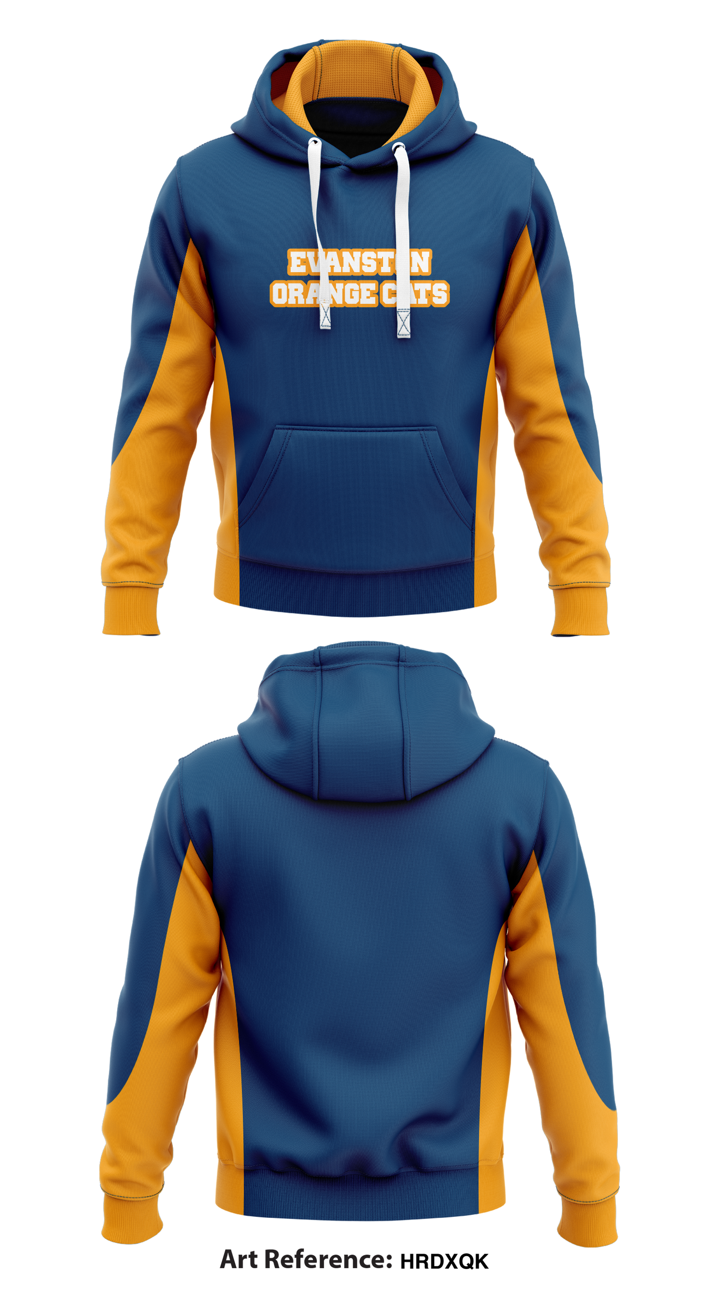 Evanston Orange Cats Store 1 Core Men's Hooded Performance Sweatshirt - HRdXQK