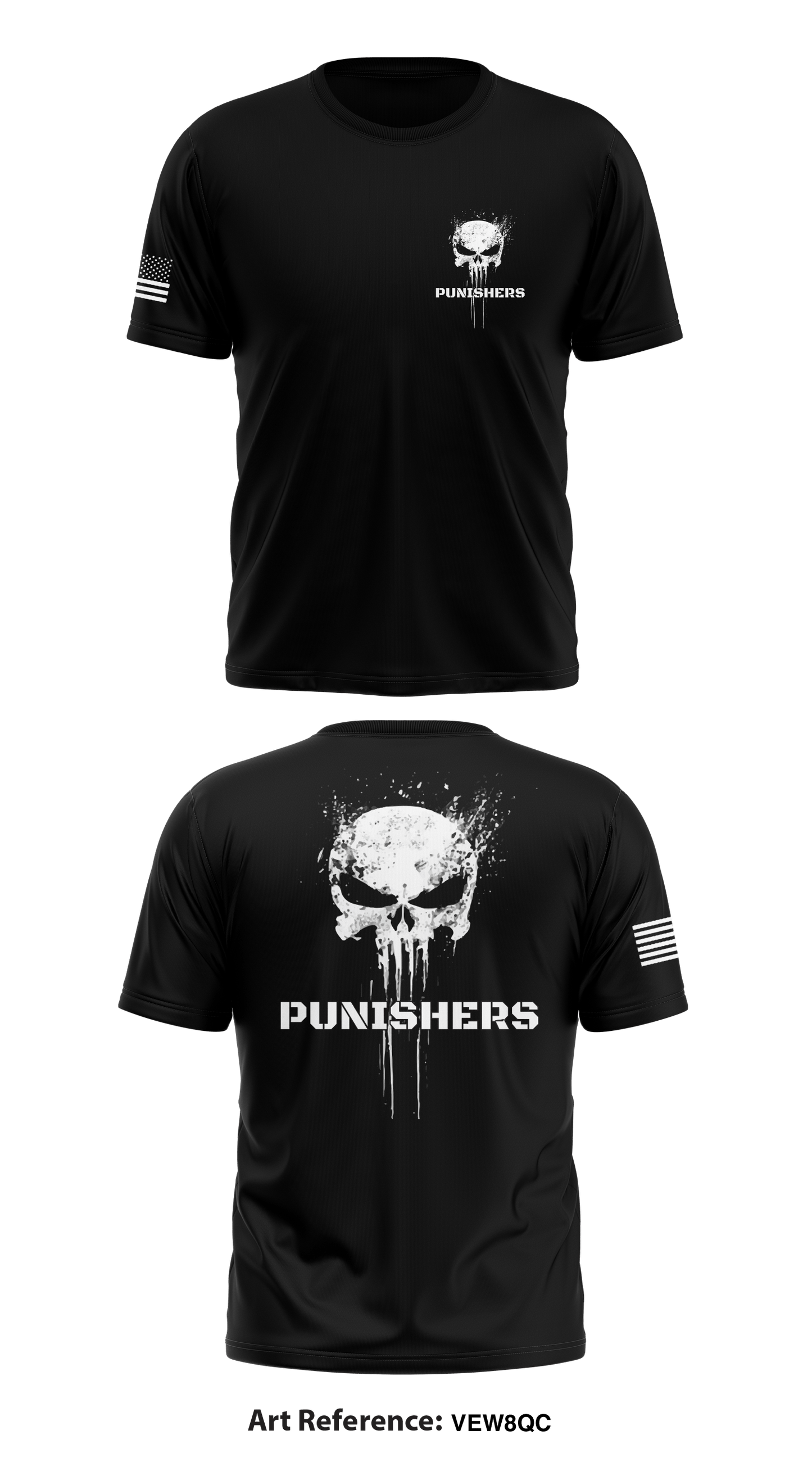Punishers Store 2 Core Men's SS Performance Tee - VeW8Qc
