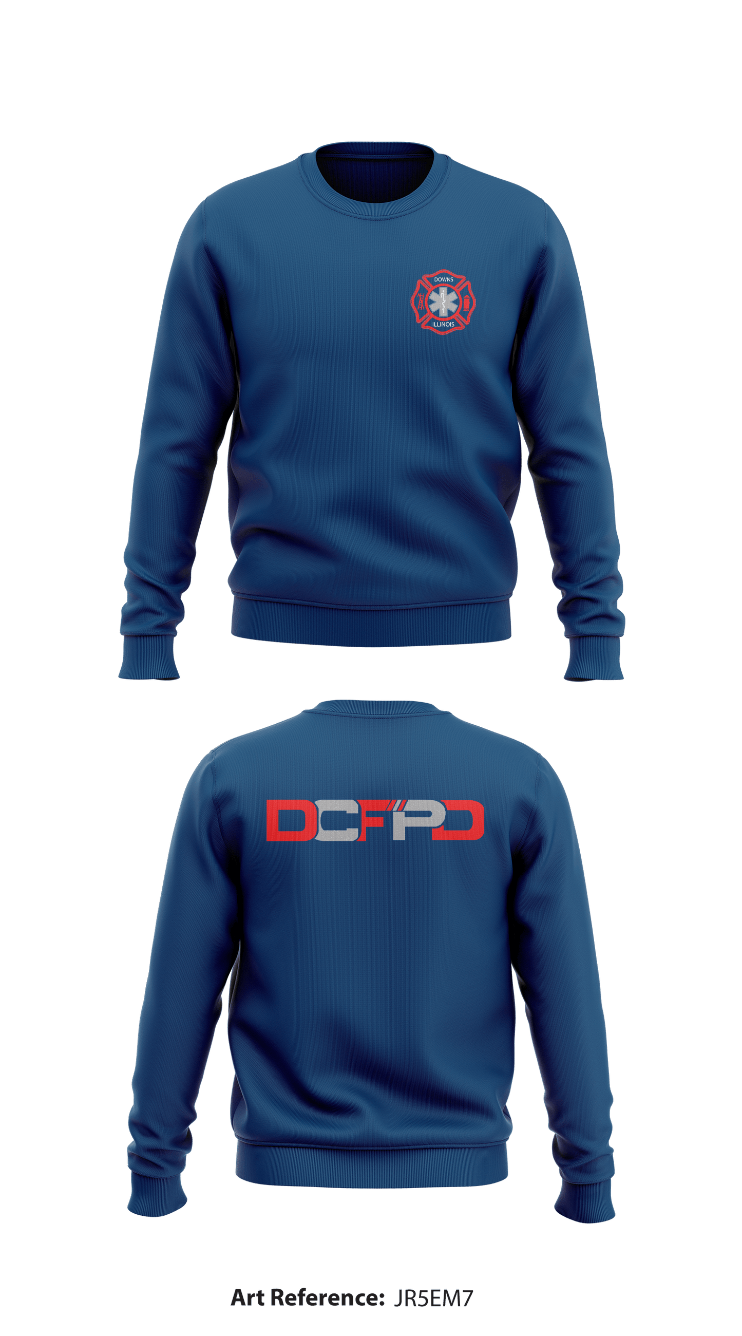 Downs Fire Department Store 1 Core Men's Crewneck Performance Sweatshirt - jr5EM7