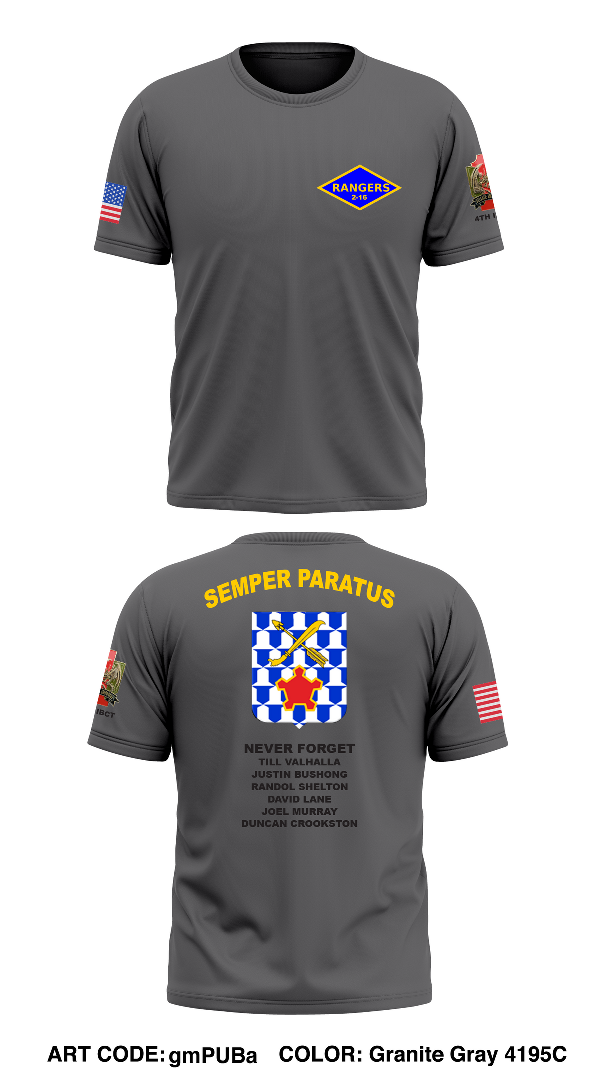 C Co, 2-16 rangers Store 1 Core Men's SS Performance Tee - gmPUBa