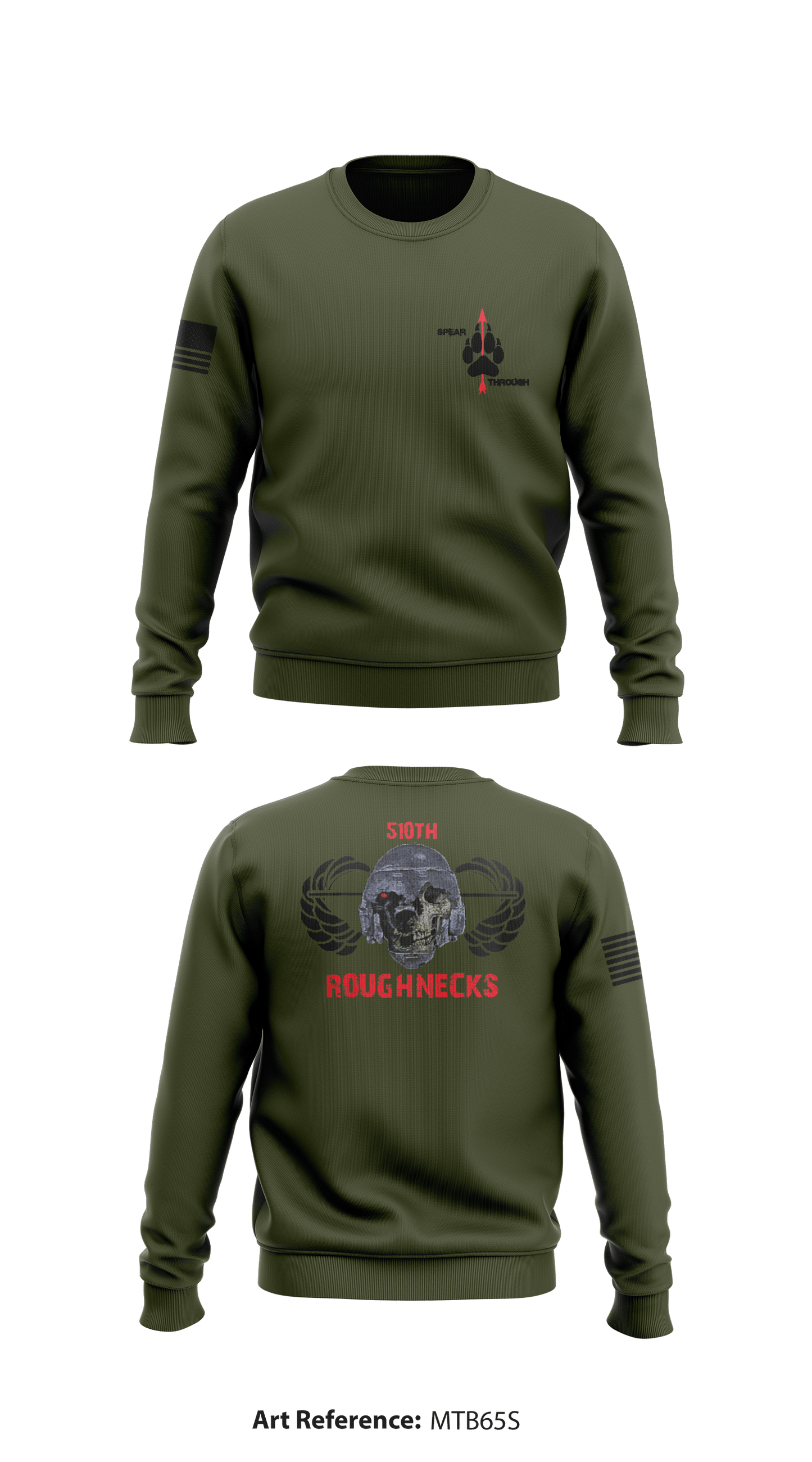 510th MP Detachment Store 1 Core Men's Crewneck Performance Sweatshirt - MtB65S