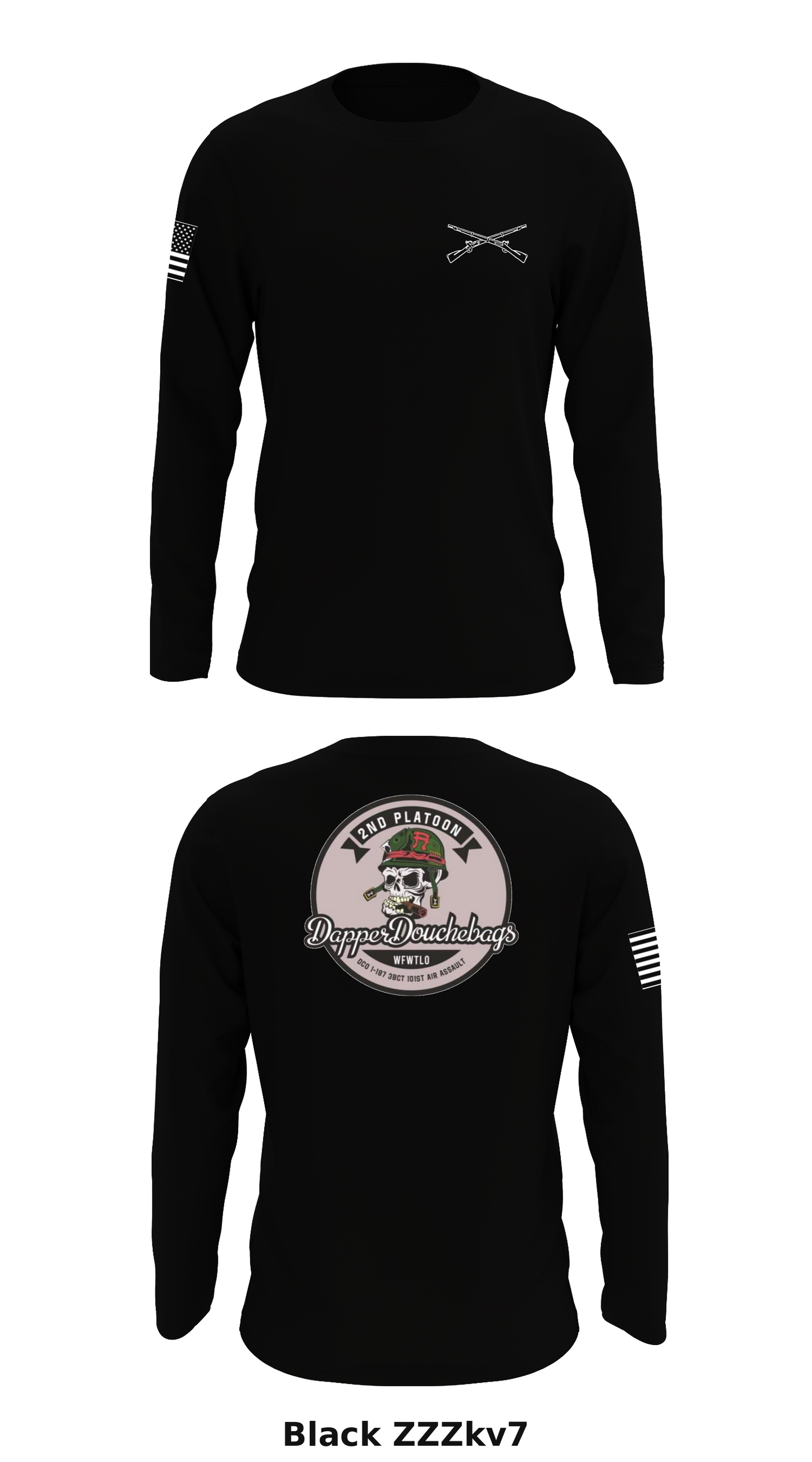 D co 1-187 3BCT Store 1 Core Men's LS Performance Tee - ZZZkv7