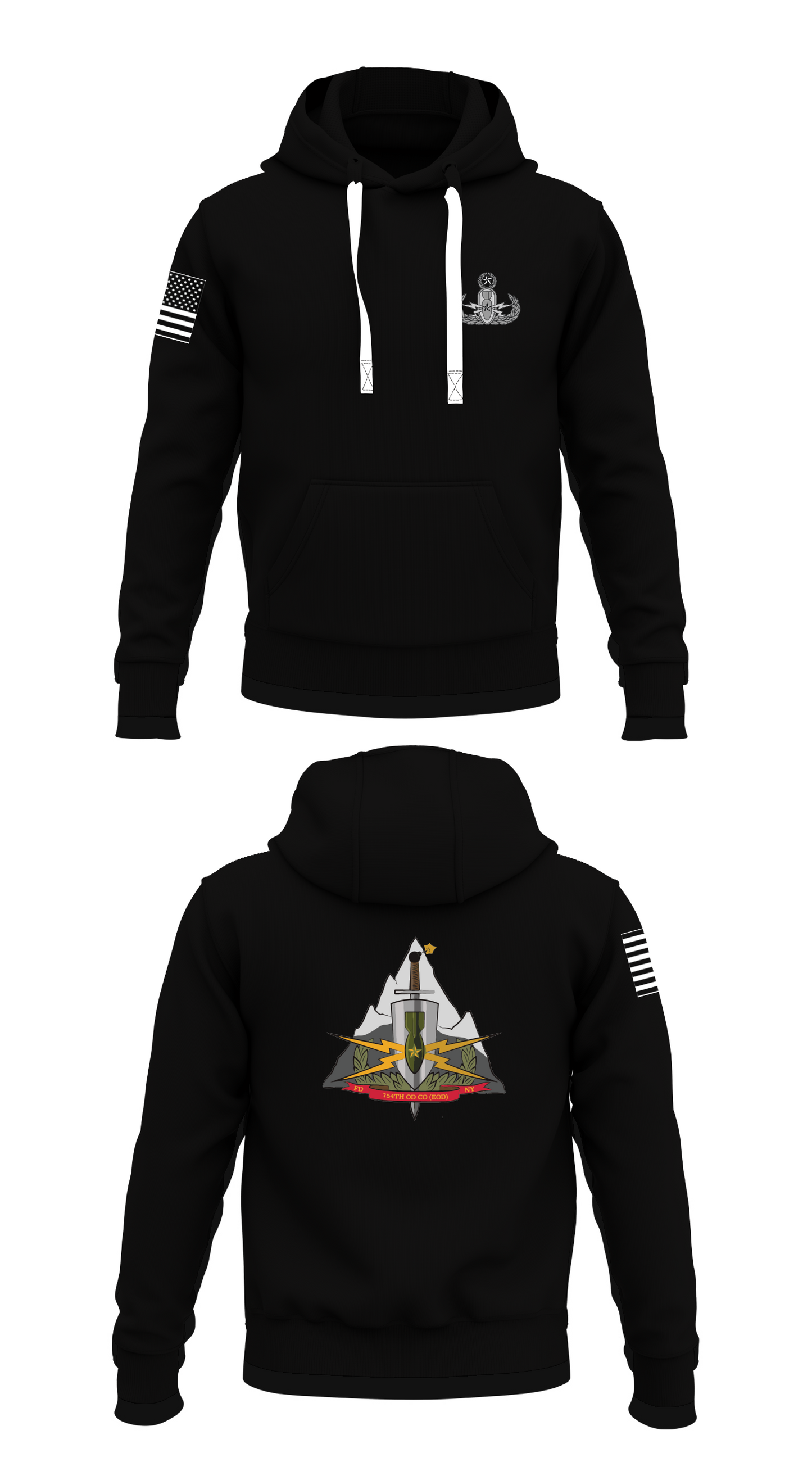 754th OD Co EOD Store 1 Core Men's Hooded Performance Sweatshirt - 47381164511