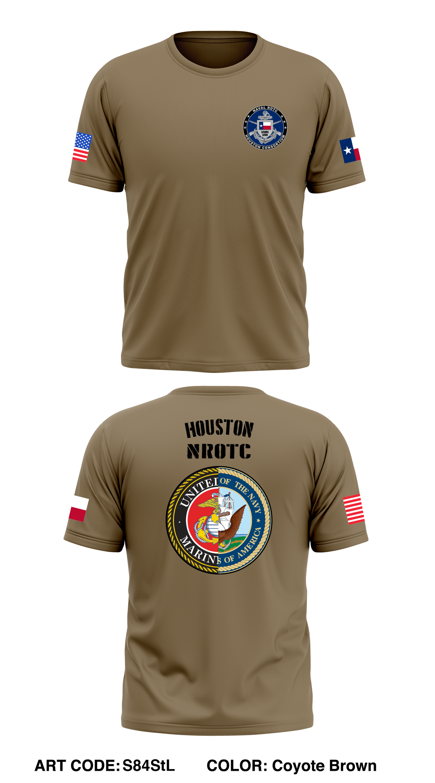 Rice NROTC Store 1 Core Men's SS Performance Tee - S84StL