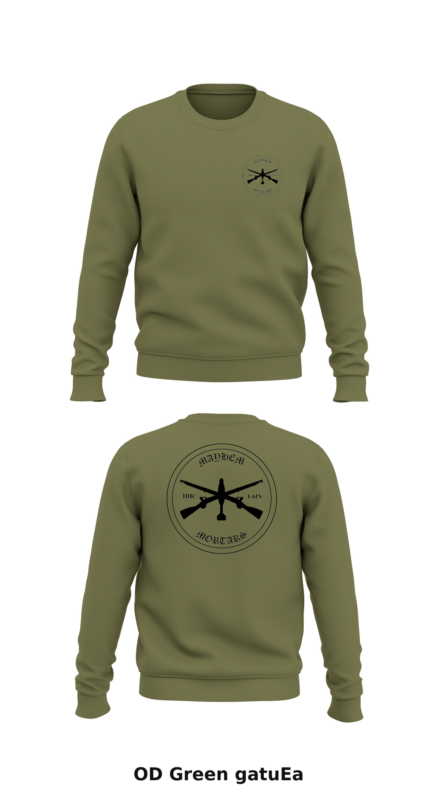 1-6IN Mortars Store 1 Core Men's Crewneck Performance Sweatshirt - gatuEa
