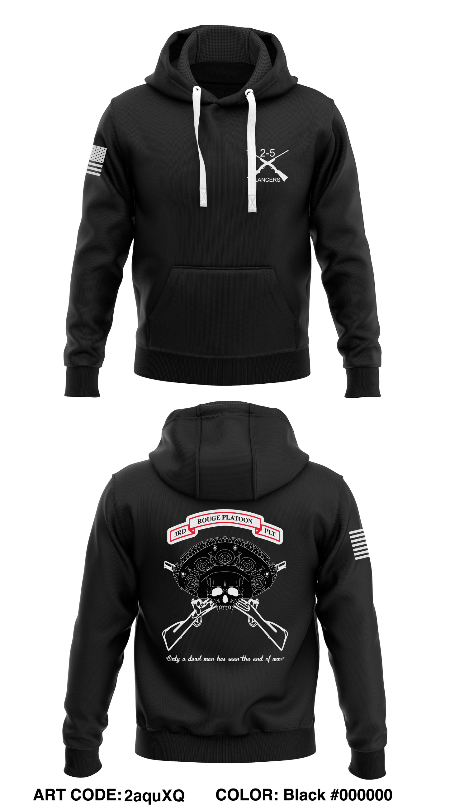B Co 2-5 CAV Lancers Store 1 Core Men's Hooded Performance Sweatshirt - 2aquXQ