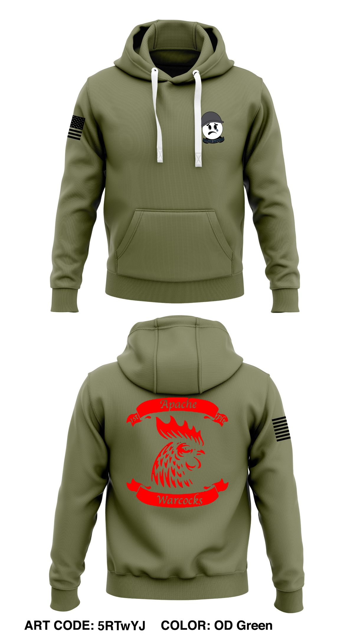 A Co, 1-51st, 4/25 Store 1 Core Men's Hooded Performance Sweatshirt - Zqvyc7