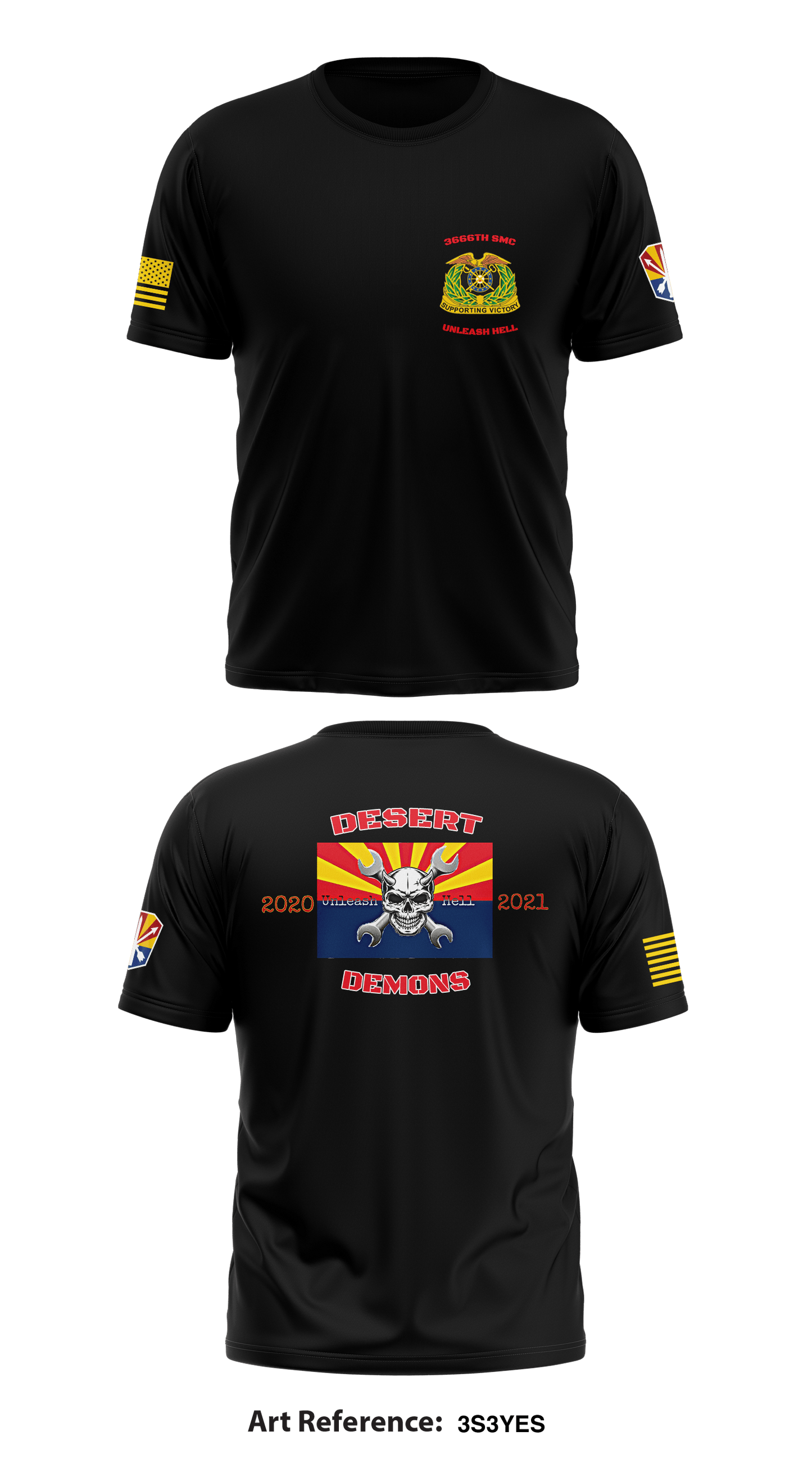 3666th SMC Store 1 Core Men's SS Performance Tee - 3S3yeS