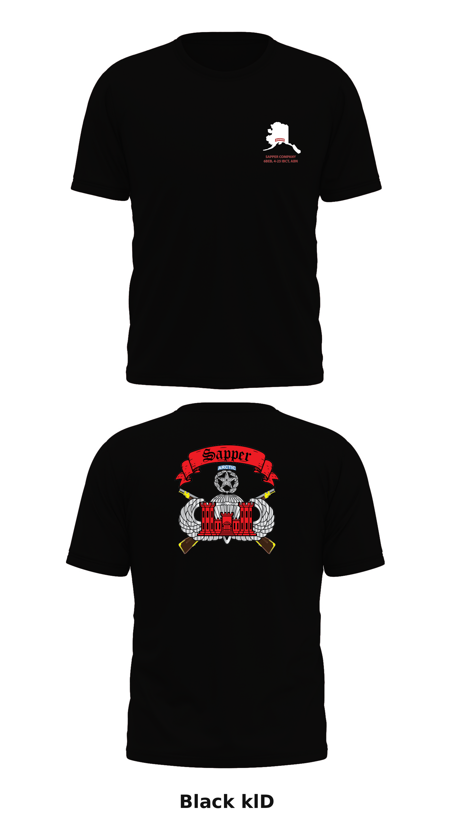 Sapper Company, 6th BEB, 4-25 IBCT (ABN) Store 2 Core Men's SS Performance Tee - klD