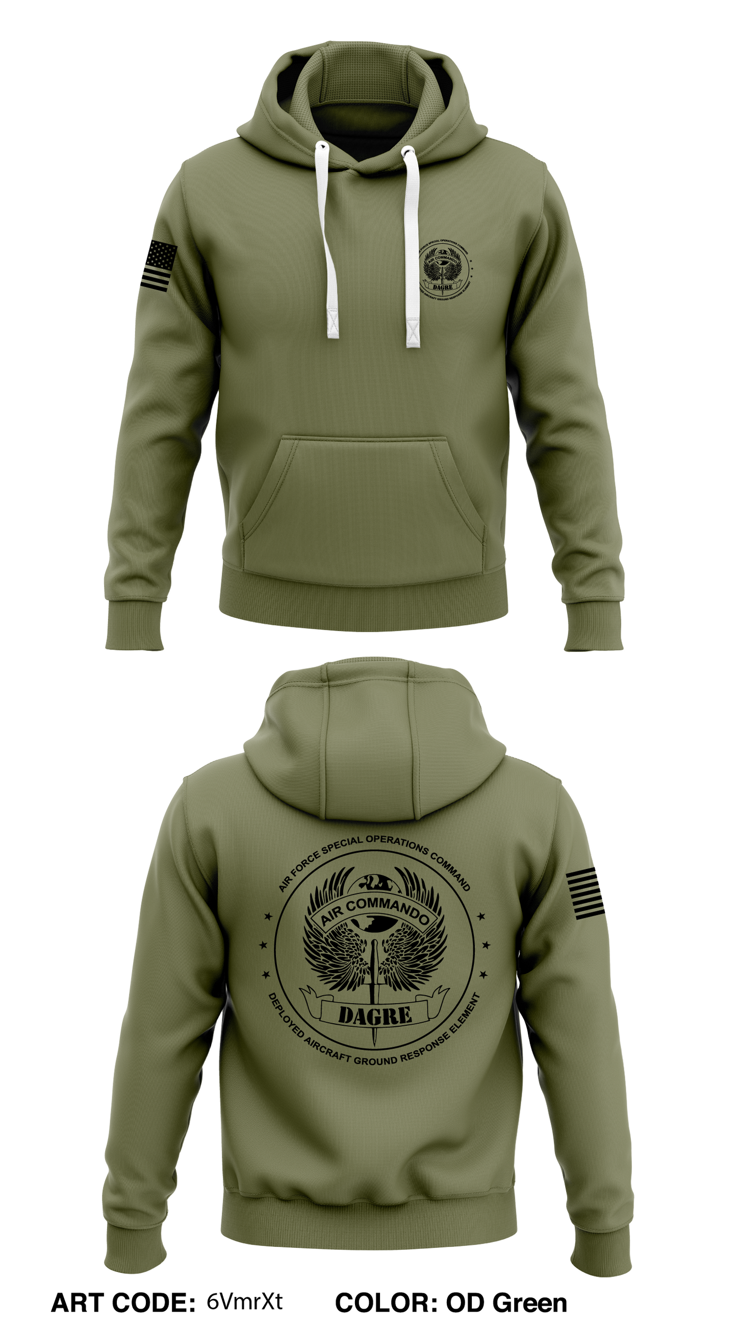 DAGRE Store 1 Core Men's Hooded Performance Sweatshirt - 6VmrXt