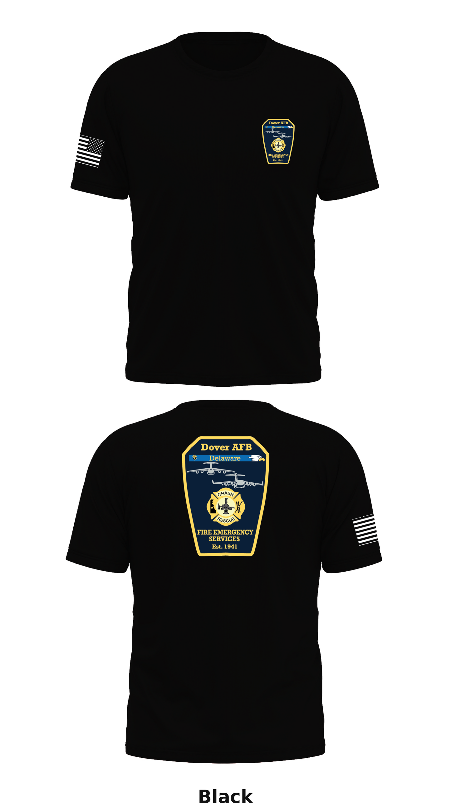 Dover AFB Fire & Emergency Services Store 1 Core Men's SS Performance Tee - 66677933704