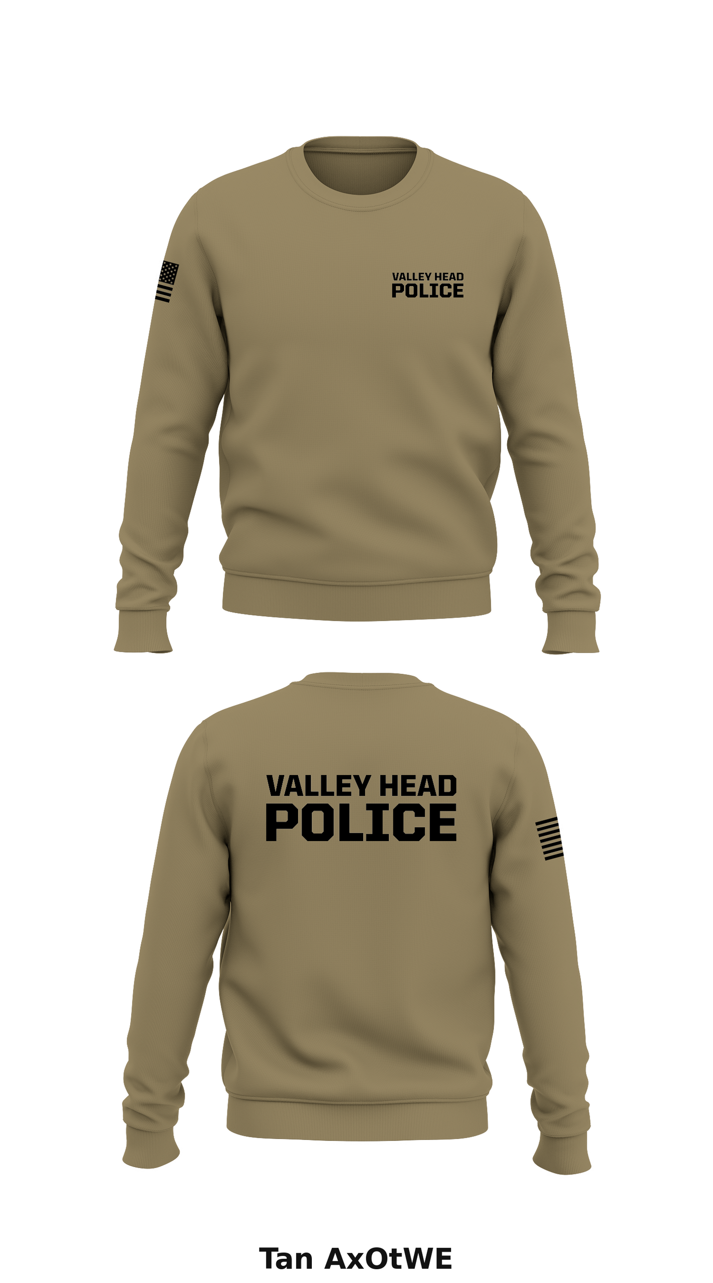 Valley Head Police Store 1 Core Men's Crewneck Performance Sweatshirt - AxOtWE
