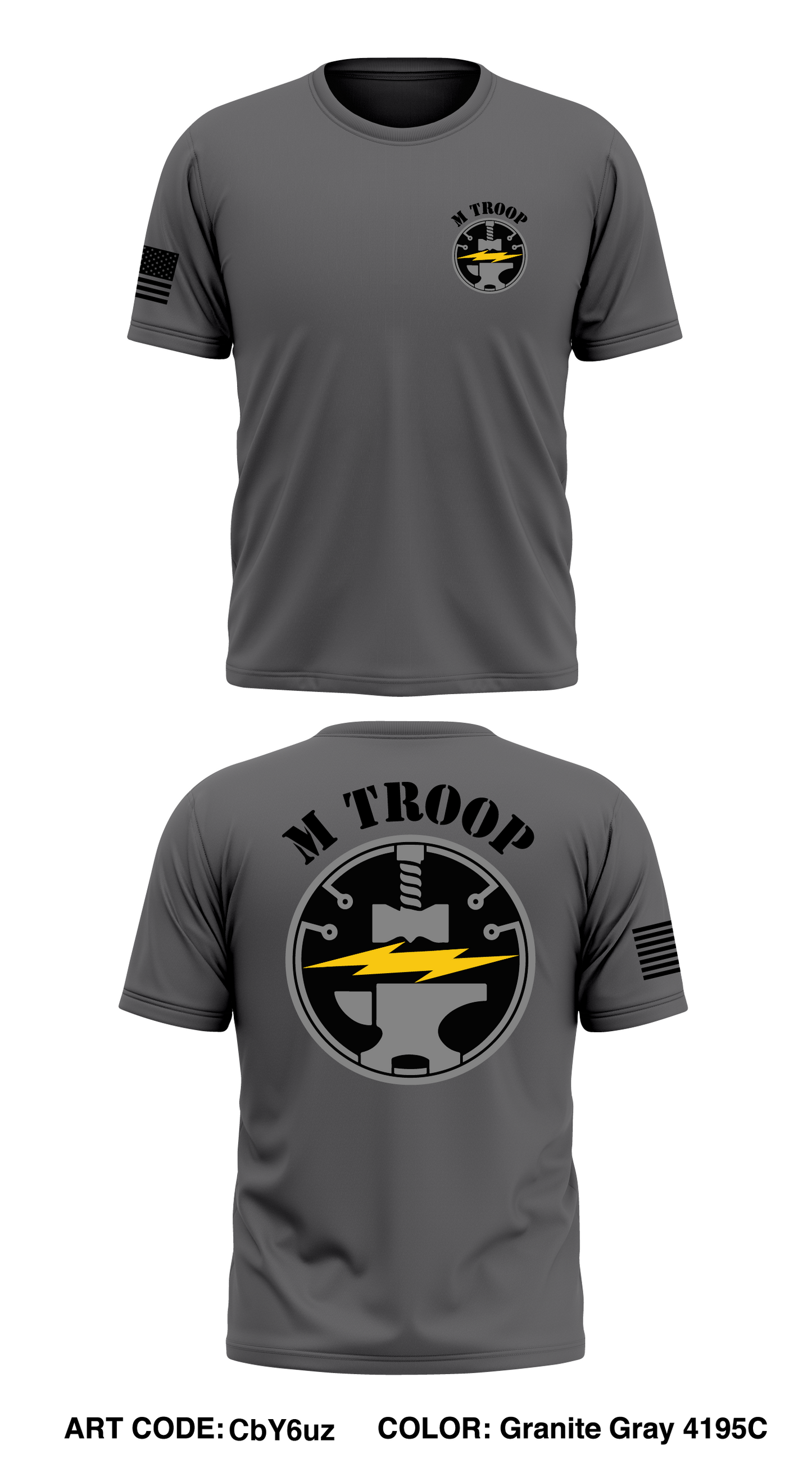 M Troop Store 1 Core Men's SS Performance Tee - CbY6uz