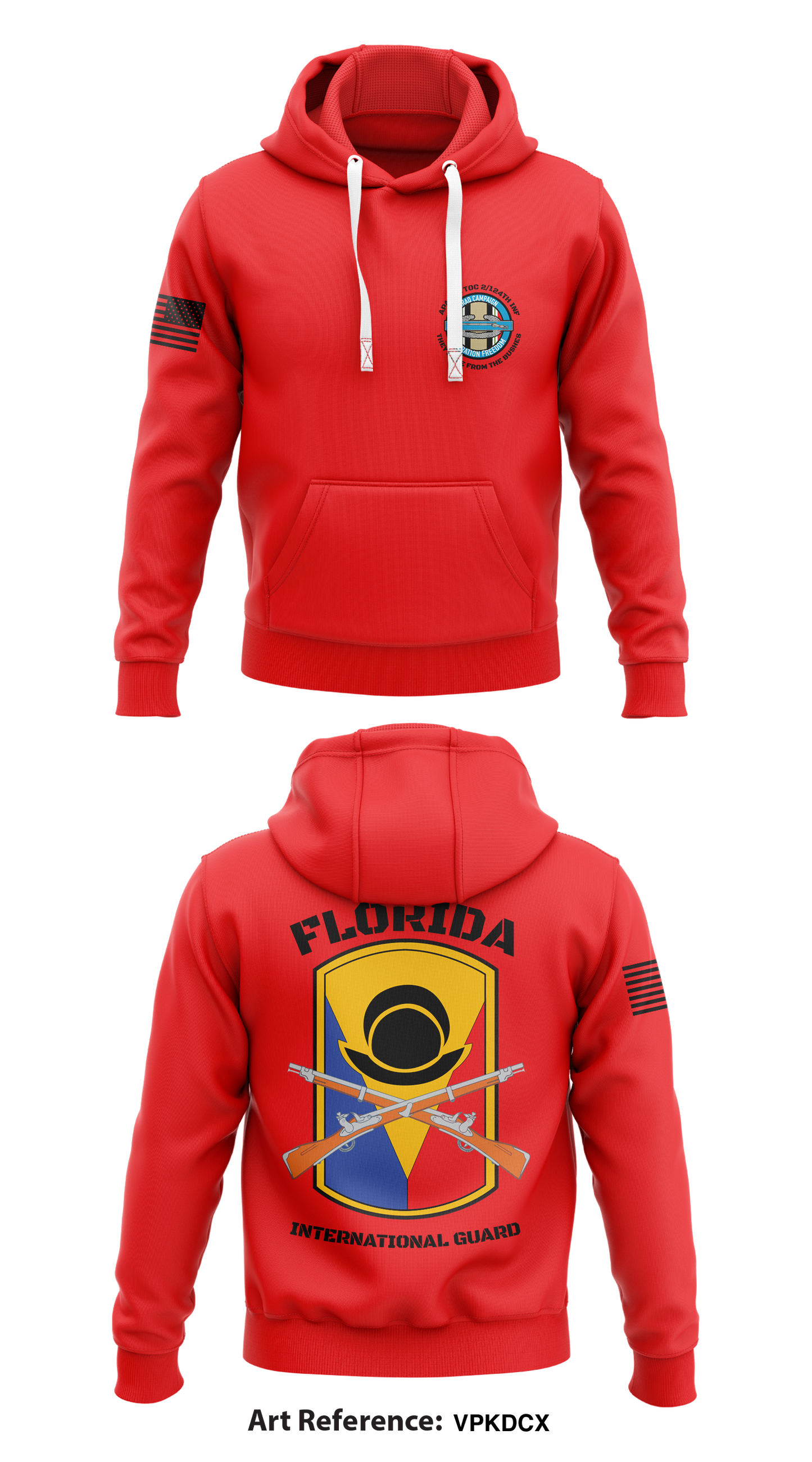 Alpha Co. 2/124 INF Store 1 Core Men's Hooded Performance Sweatshirt - VpKdCx